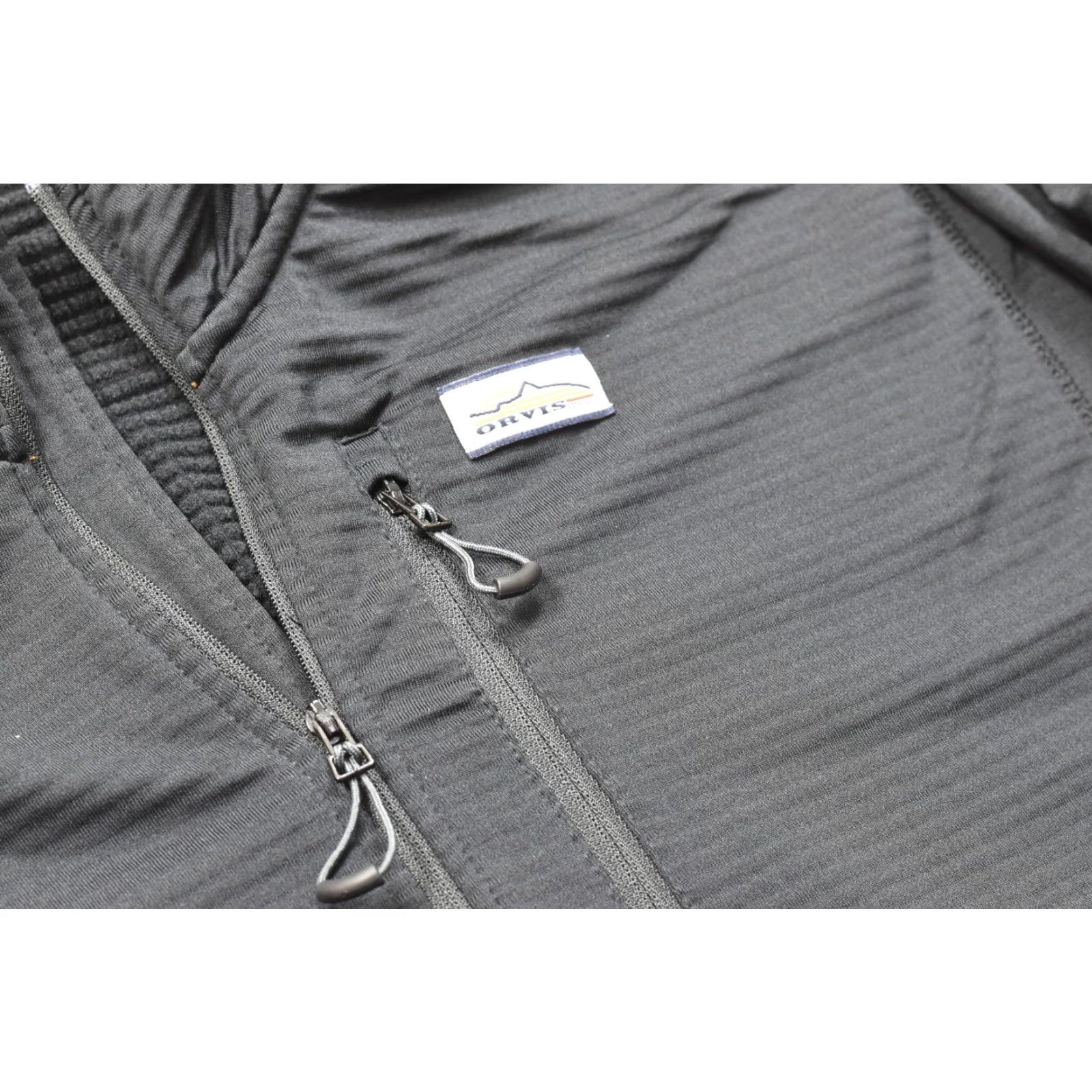 Orvis Orvis PRO Half Zip Fleece Pullover Jacket Mens Black 2XL Textured Grid Backing P Pullover Sweater Winter Fall Spring Regular Zip Front Zipper Capstone Size US XXL / EU 58 / 5 - 7 Thumbnail