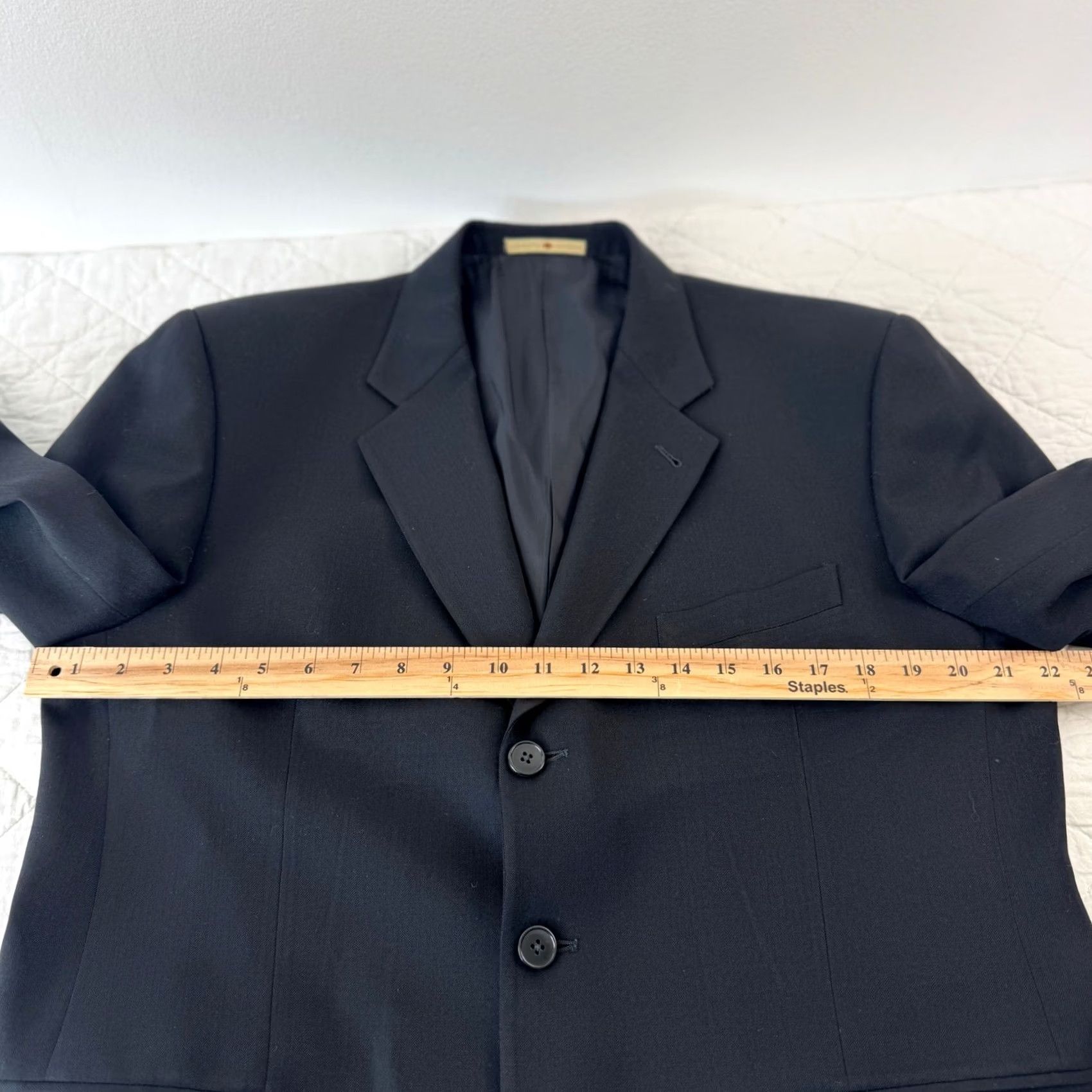 Joseph Abboud Joseph Abboud Blazer Jacket Black 100% Wool Notch Lapel 42 Short Men's Size 42 Regular Formal Sport Coat Size US 42 / EU 58 - 5 Thumbnail