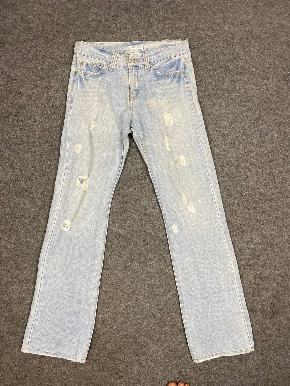 Japanese Brand colza japanese brand bootcut distressed denim Size US 33 - 7 Thumbnail