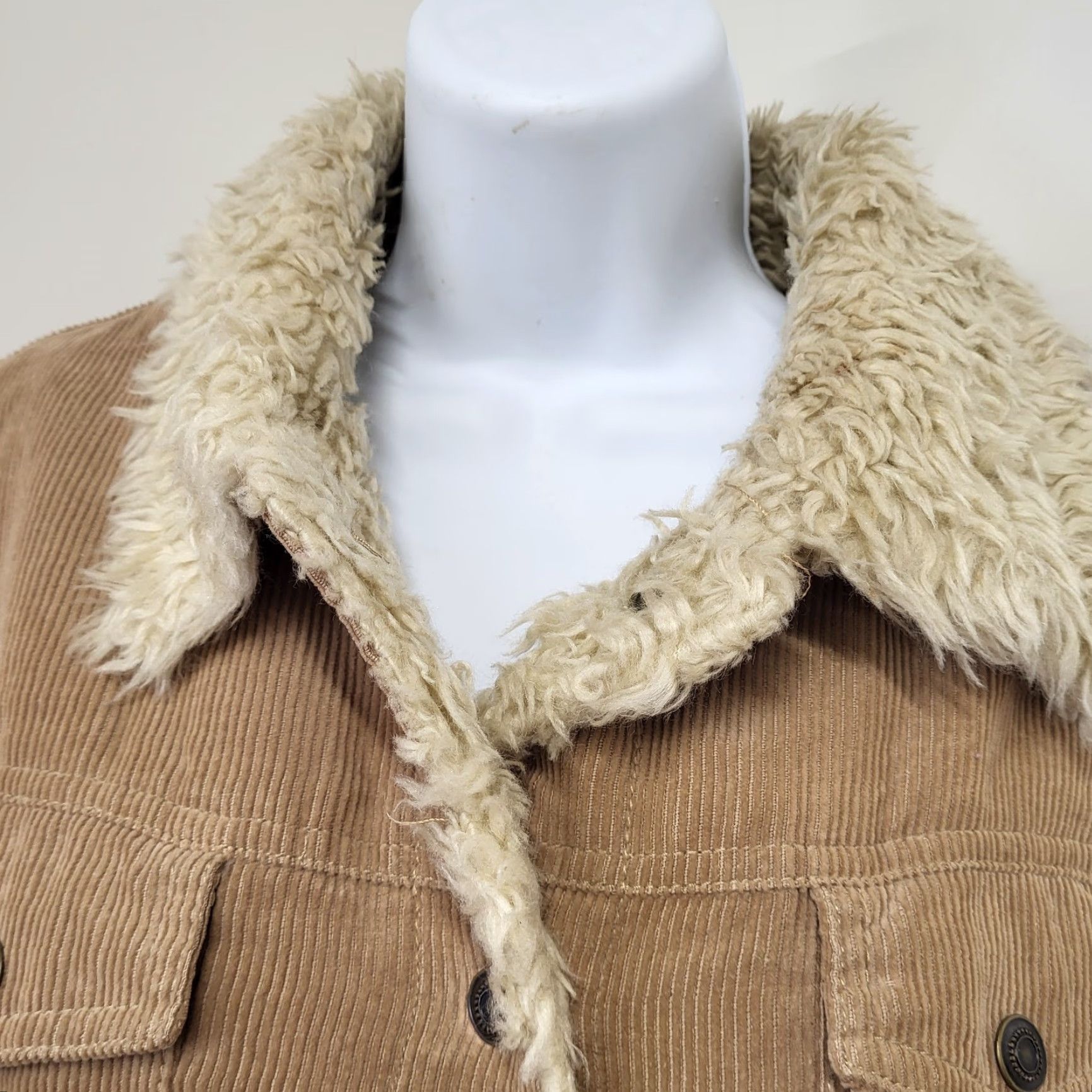 Vintage VINTAGE New York Classics Corduroy Trucker Jacket Women's Medium Faux Fur Y2K Size M / US 6-8 / IT 42-44 - 7 Thumbnail