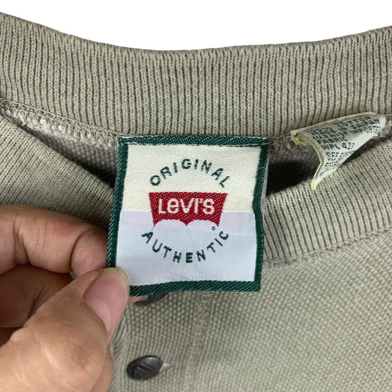Levi's Vintage 80’ LEVI’S STRAUSS Natural Dye Henley Tee Shirt Top Size US L / EU 52-54 / 3 - 3 Thumbnail