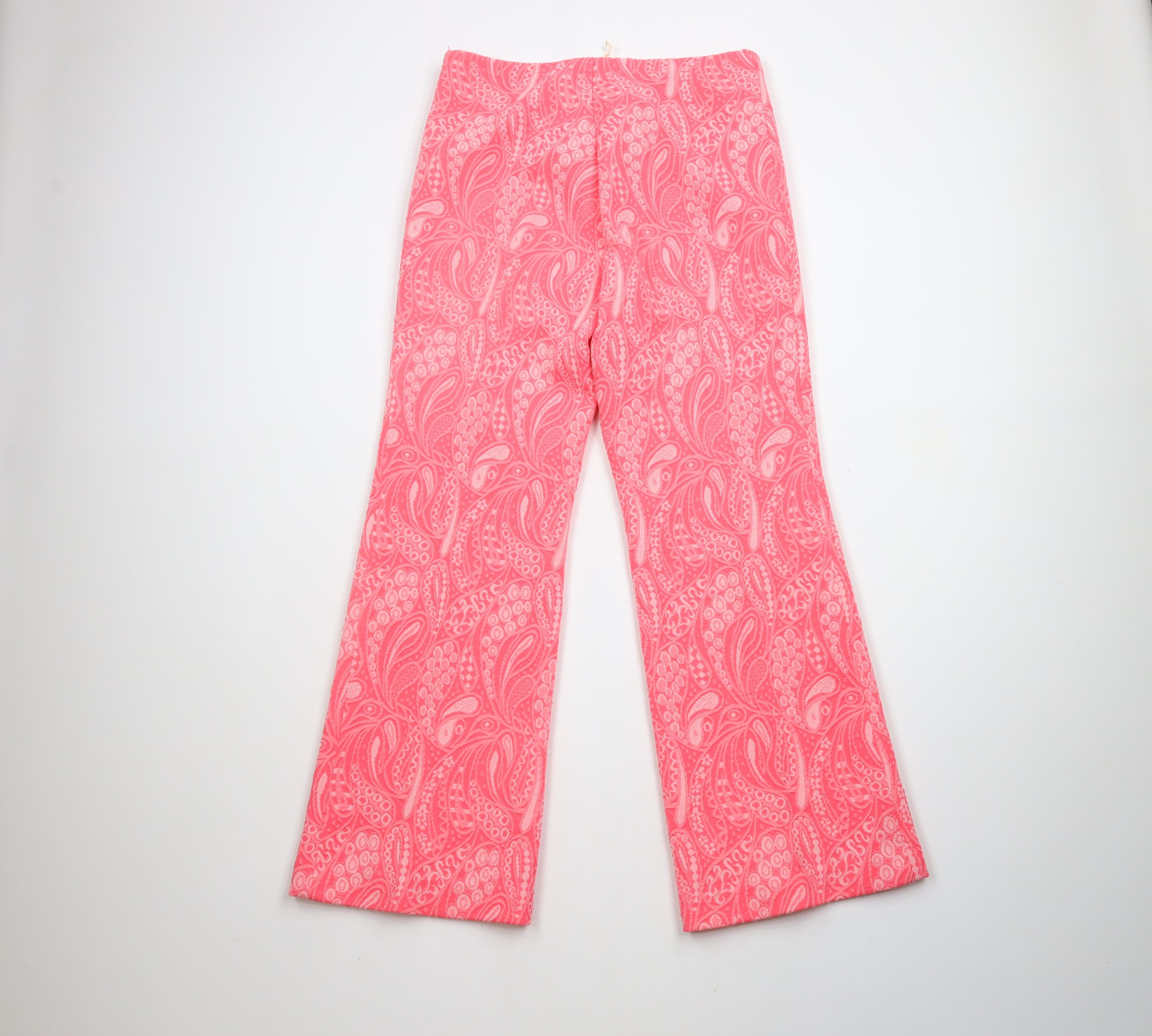 Vintage Vintage 70s 3 Piece Paisley Knit Skirt Bell Bottoms Suit Size XL / US 12-14 / IT 48-50 - 20 Thumbnail