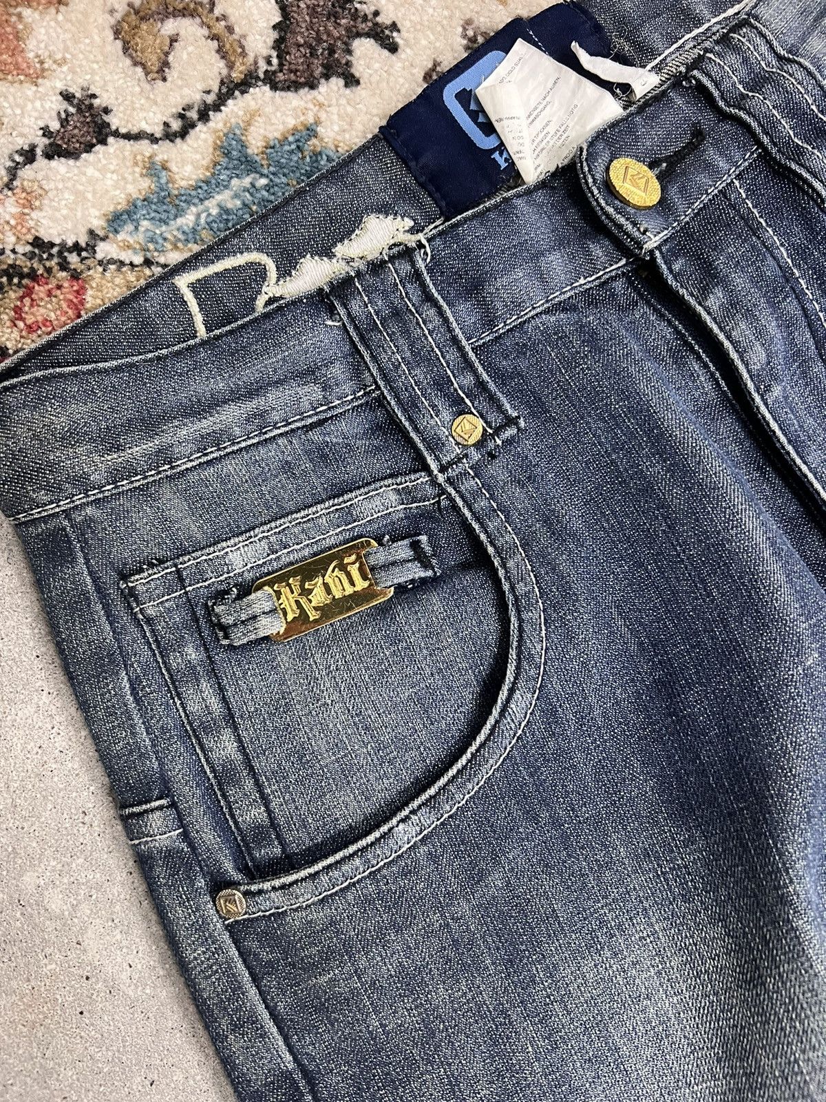 JNCO Vintage Karl Kani Jeans Baggy Fit Size US 28 / EU 44 - 9 Thumbnail