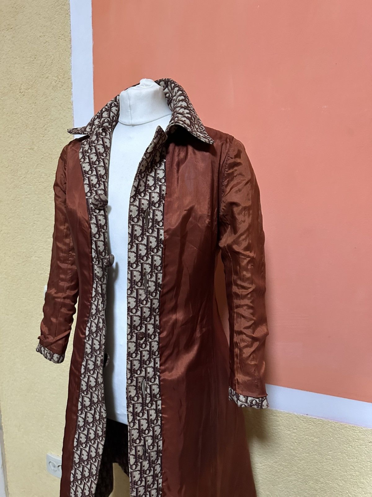 Christian Dior Monsieur Christian Dior by Marc Bohan 1970's Trotter Logo Print trenc Size XL / US 12-14 / IT 48-50 - 18 Thumbnail