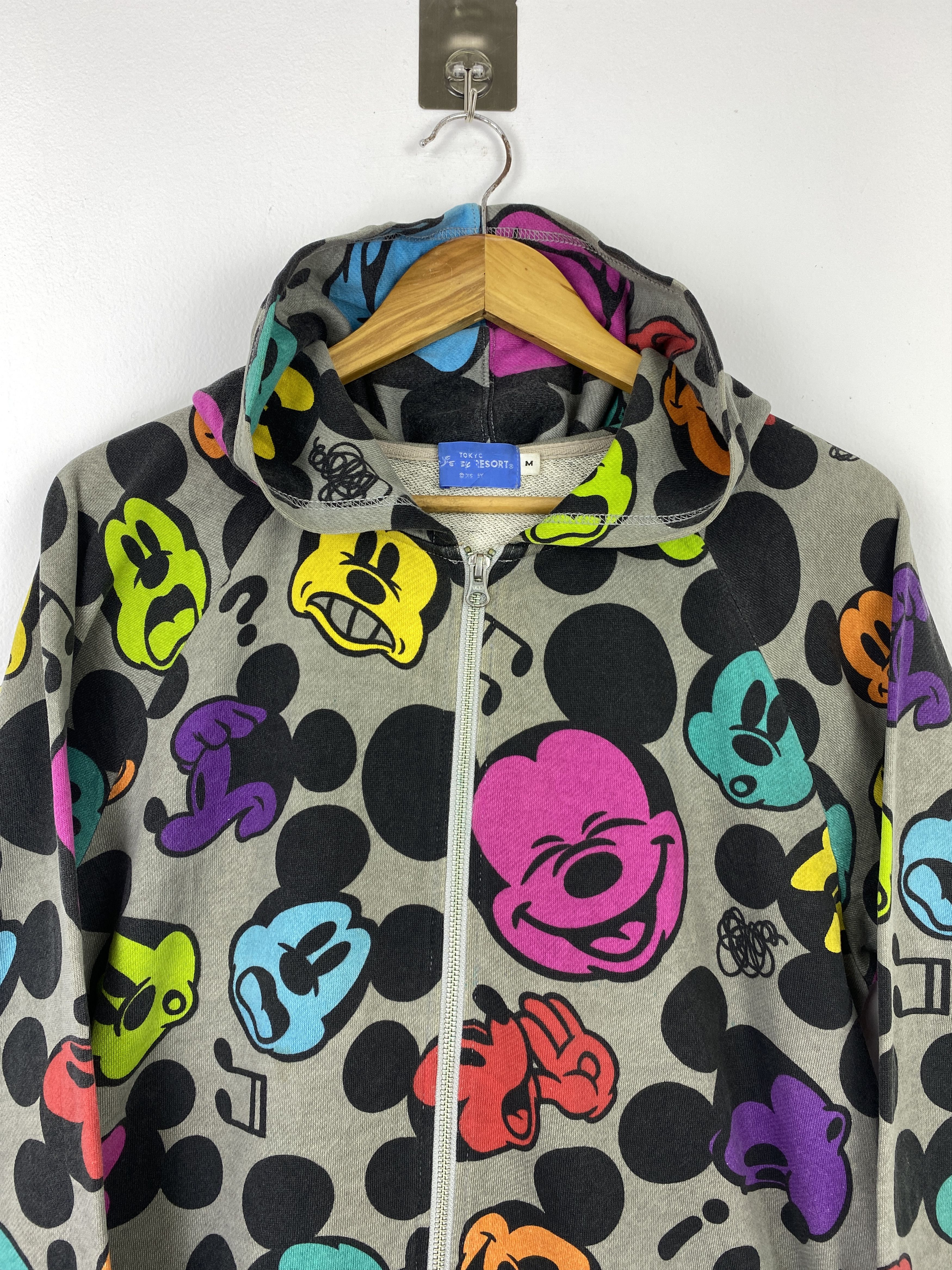 Mickey Mouse Vintage Mickey Mouse All Over Print Zip Up Hoodie SH0476 Size US M / EU 48-50 / 2 - 2 Thumbnail