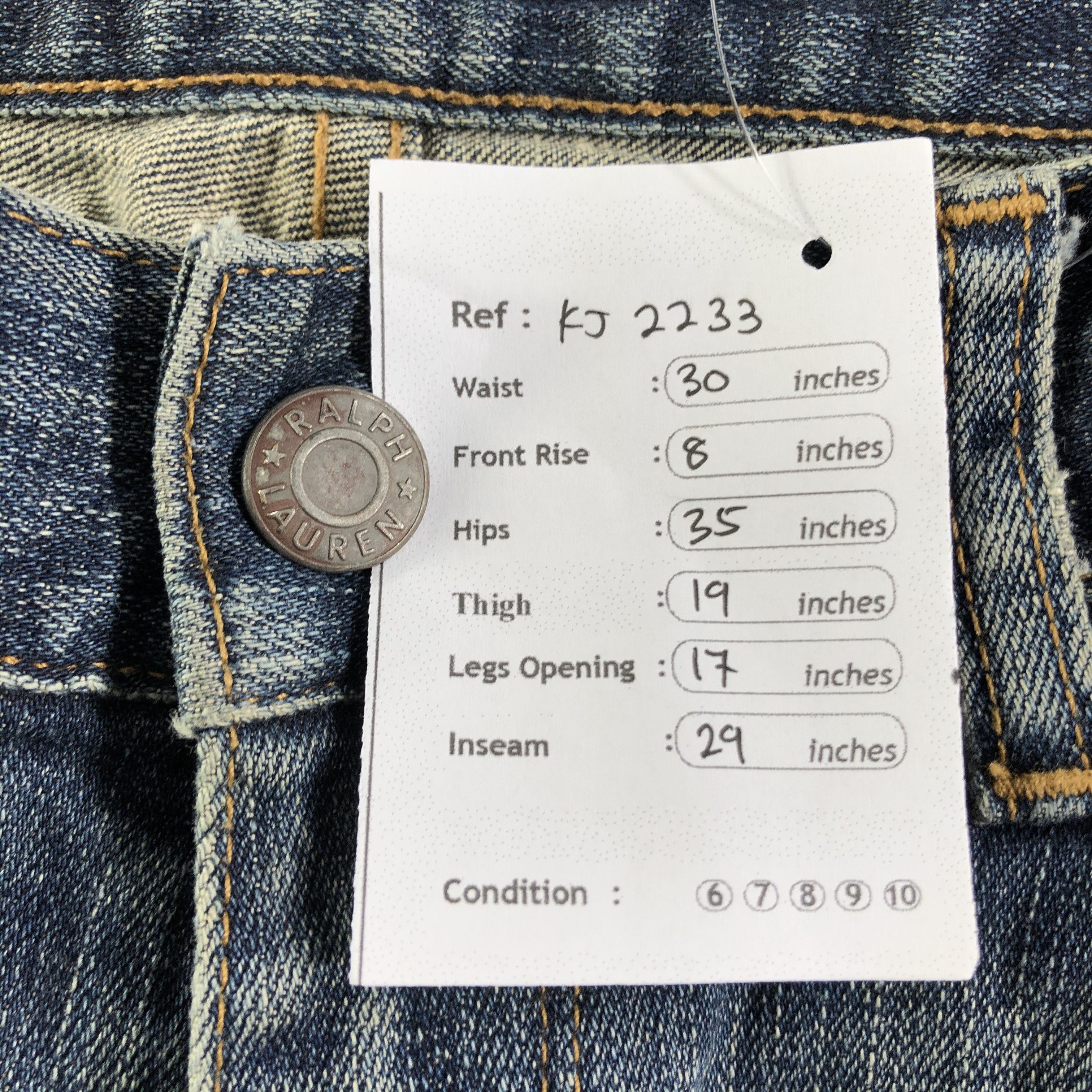 Ralph Lauren Vintage Distressed Ralph Lauren Jeans KJ2233 Size US 27 - 12 Thumbnail