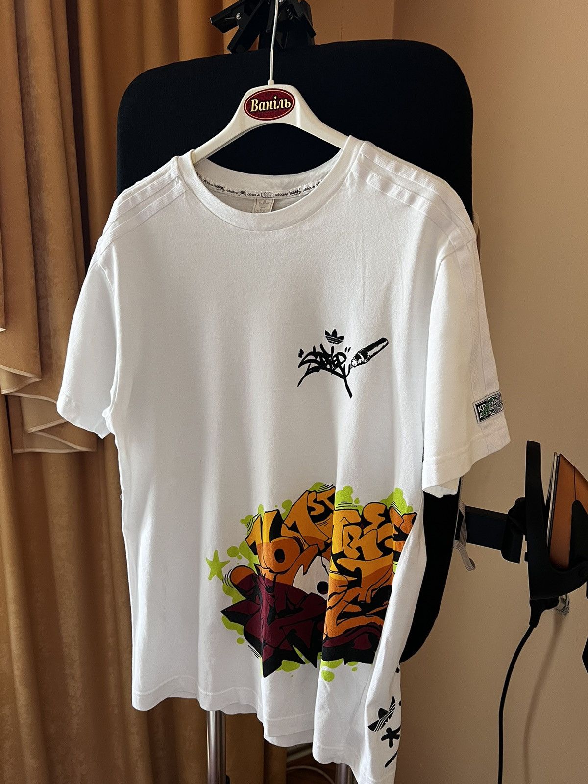 Adidas × Vintage Adidas Cope Graffiti Rare t-shirt mens vintage Size US M / EU 48-50 / 2 - 2 Thumbnail