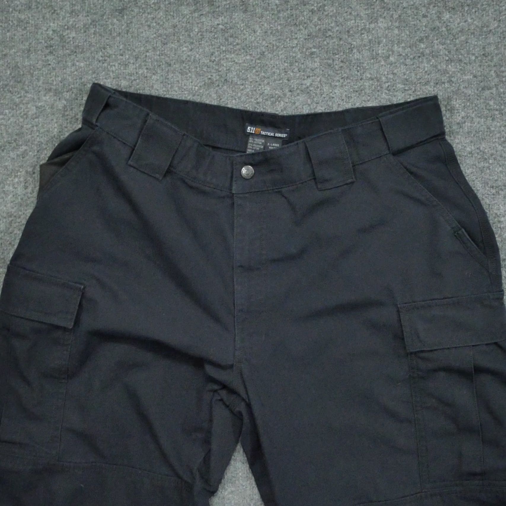 Vintage VINTAGE 5.11 Tactical Pants Mens XL Short 37x28 Blue Navy Cargo Double Knee Ripstop 511 Men Pants Cargo Outdoor 90s Mens Size US 37 - 2 Thumbnail