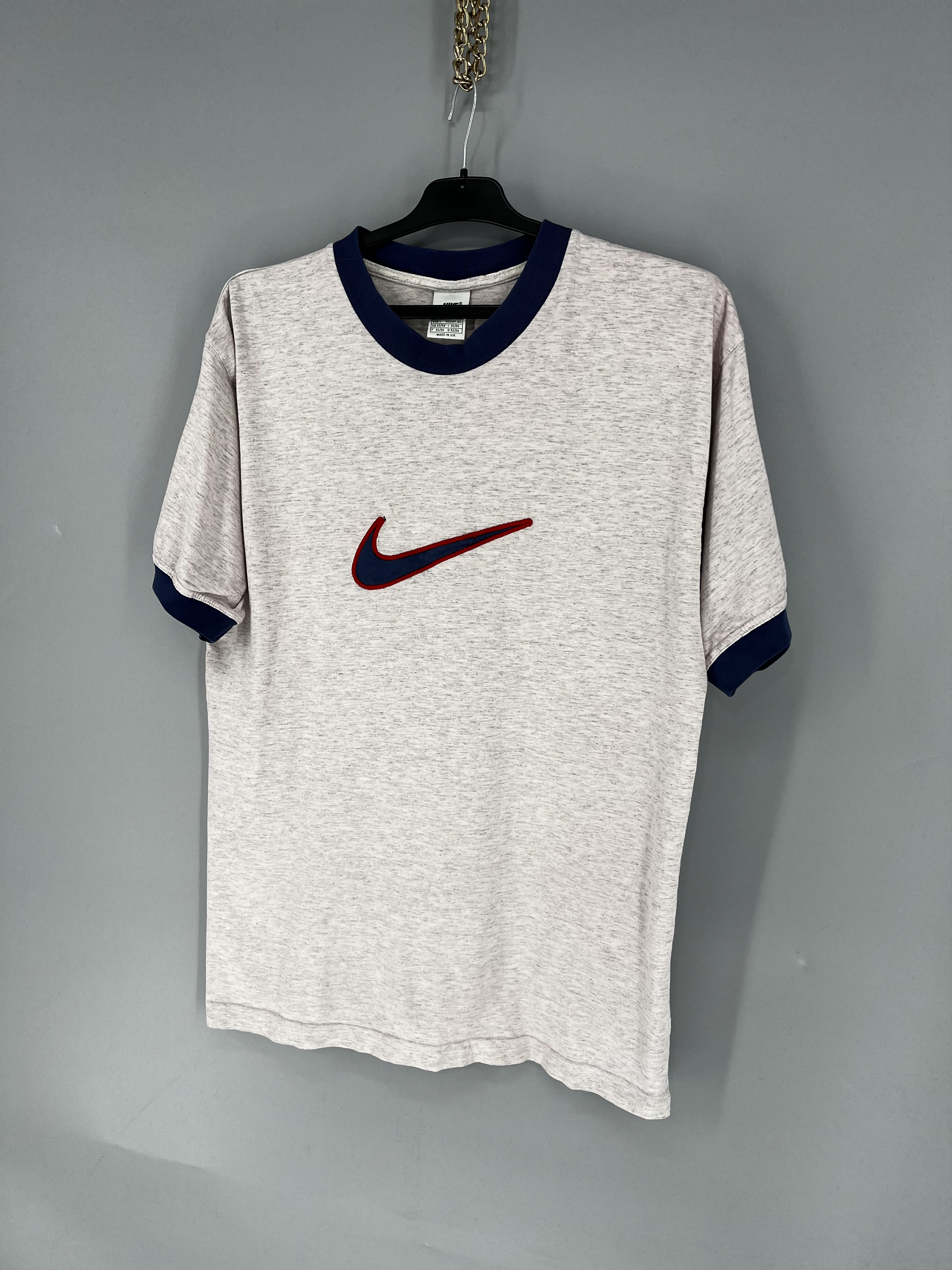 Band Tees Vintage 90s Nike Big Swoosh T-Shirt Size US L / EU 52-54 / 3 - 3 Thumbnail