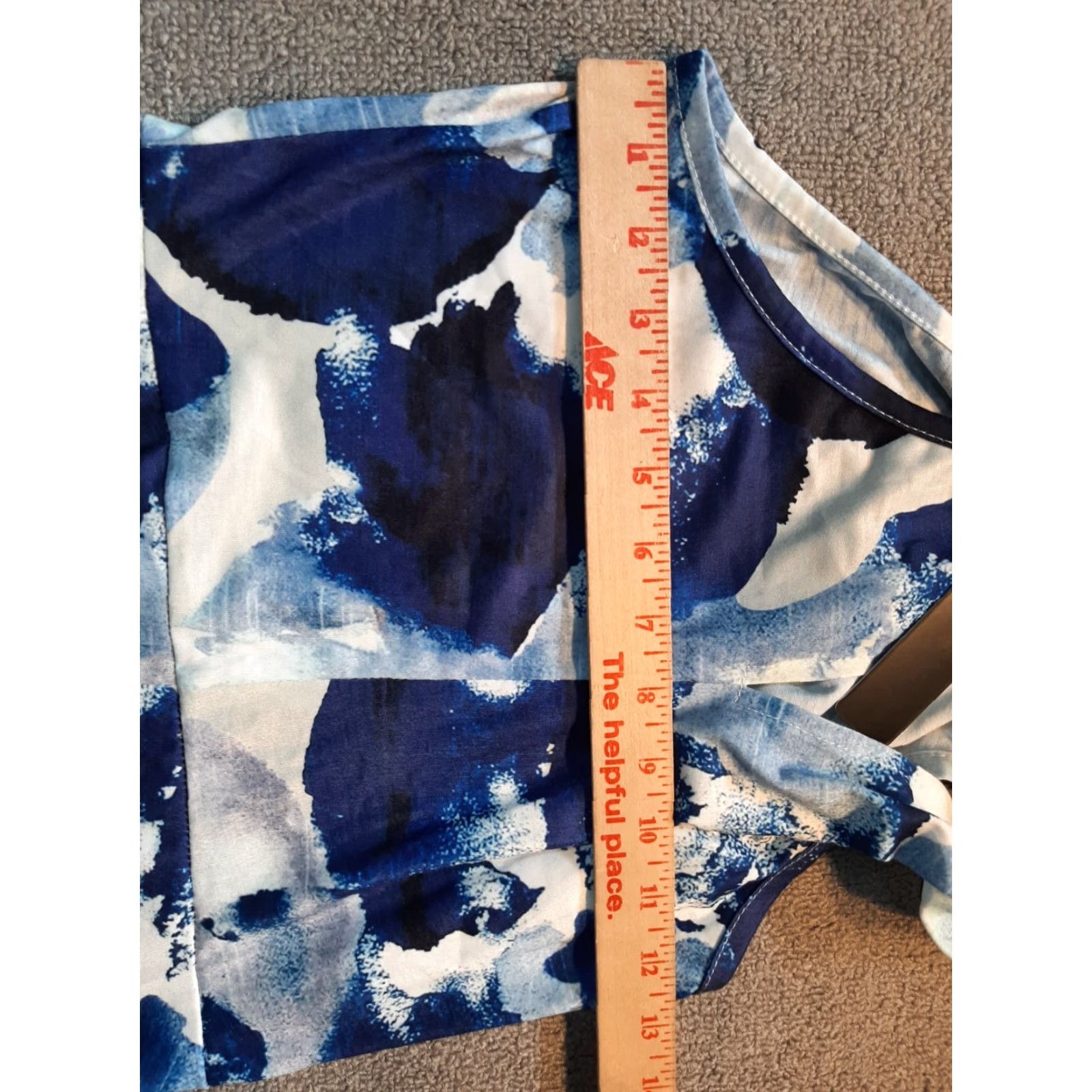 Vintage Ouges Dress Womens S Blue White Knee Length Sleeveless NEW Size S / US 4 / IT 40 - 4 Thumbnail