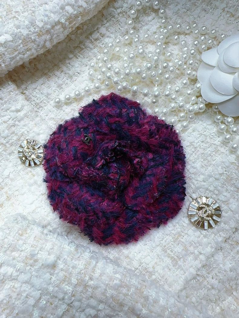Chanel Chanel Camellia Brooch Purple Size ONE SIZE - 5 Thumbnail