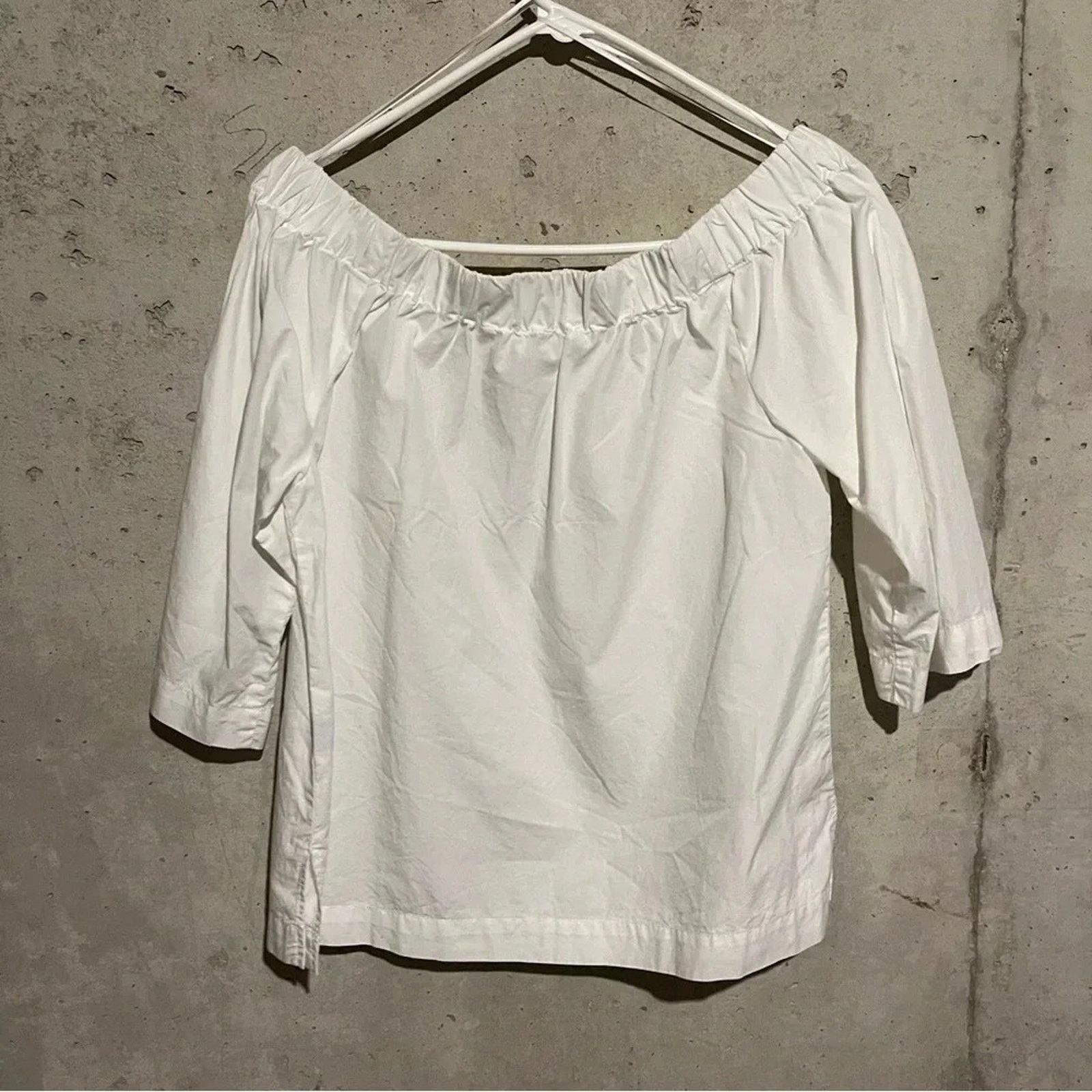 Madewell Madewell Off Shoulder Size M Boho Shirt 3/4 Sleeve Cotton Size M / US 6-8 / IT 42-44 - 5 Thumbnail