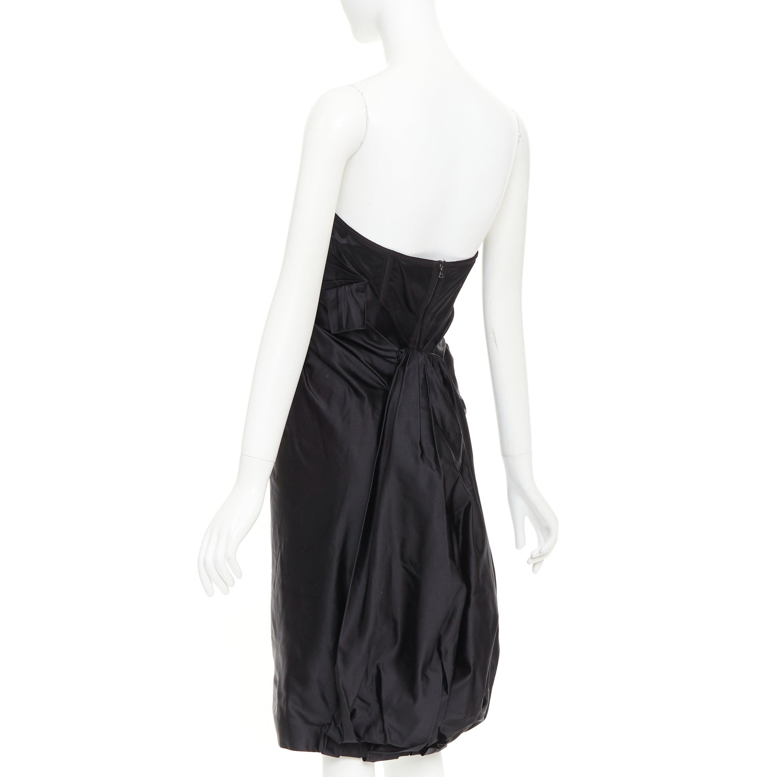 prada black corset dress Prada Prada Fall 2008 Black Wool Felt Corset Bust Dress