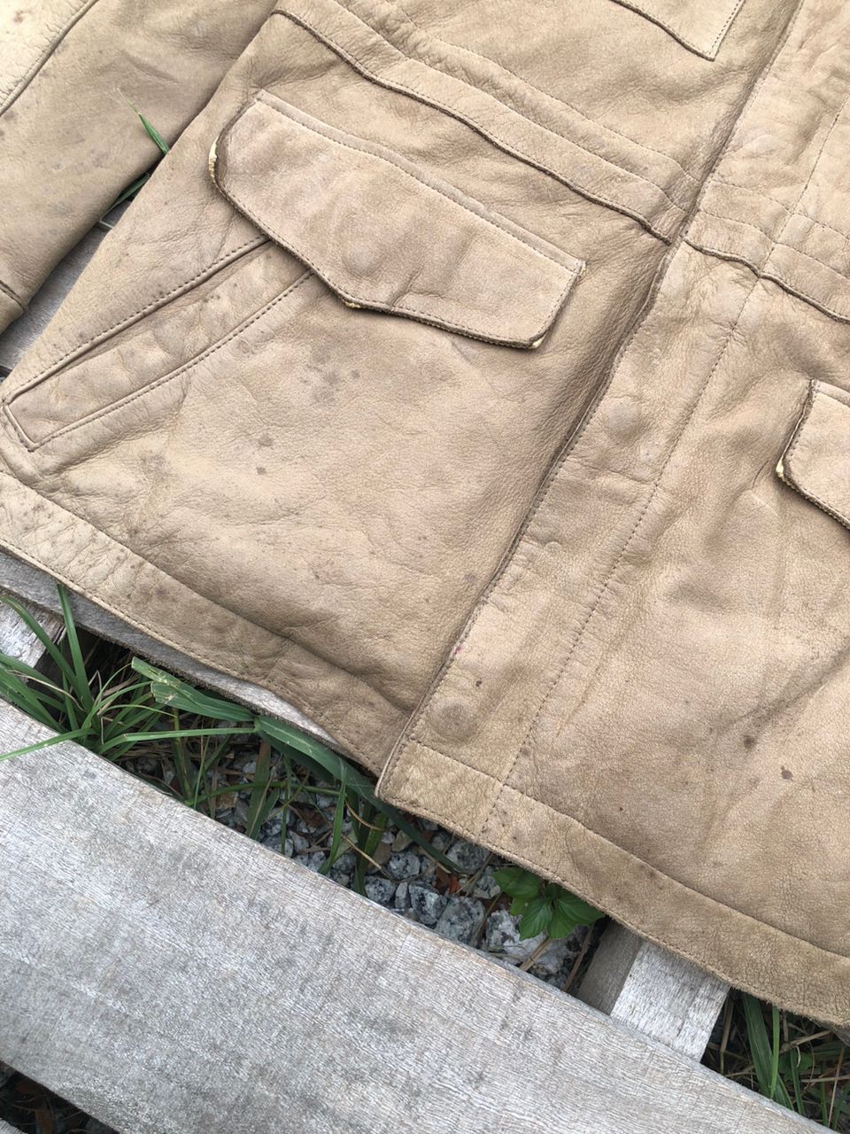 Leather Vintage Visaruno Leather Jacket Size US M / EU 48-50 / 2 - 7 Thumbnail