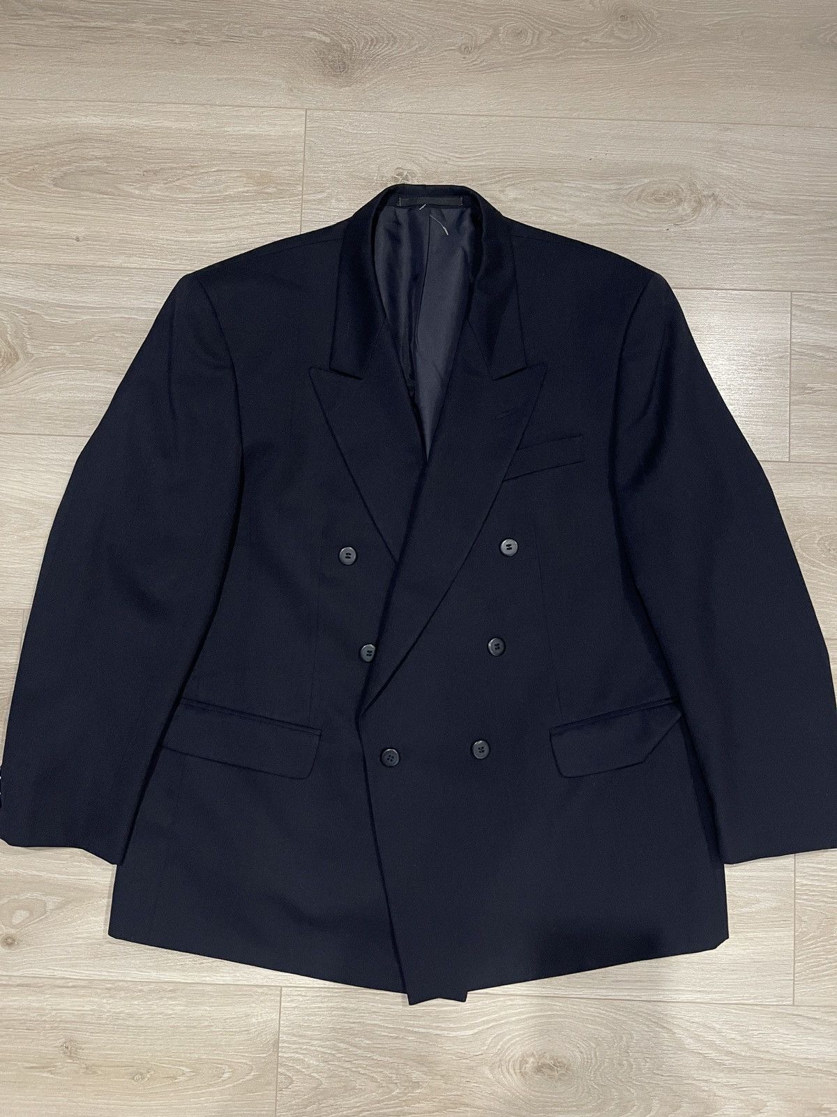 Vintage Vintage double-breasted blazer classic jacket raleva 46R Size 46R - 8 Thumbnail
