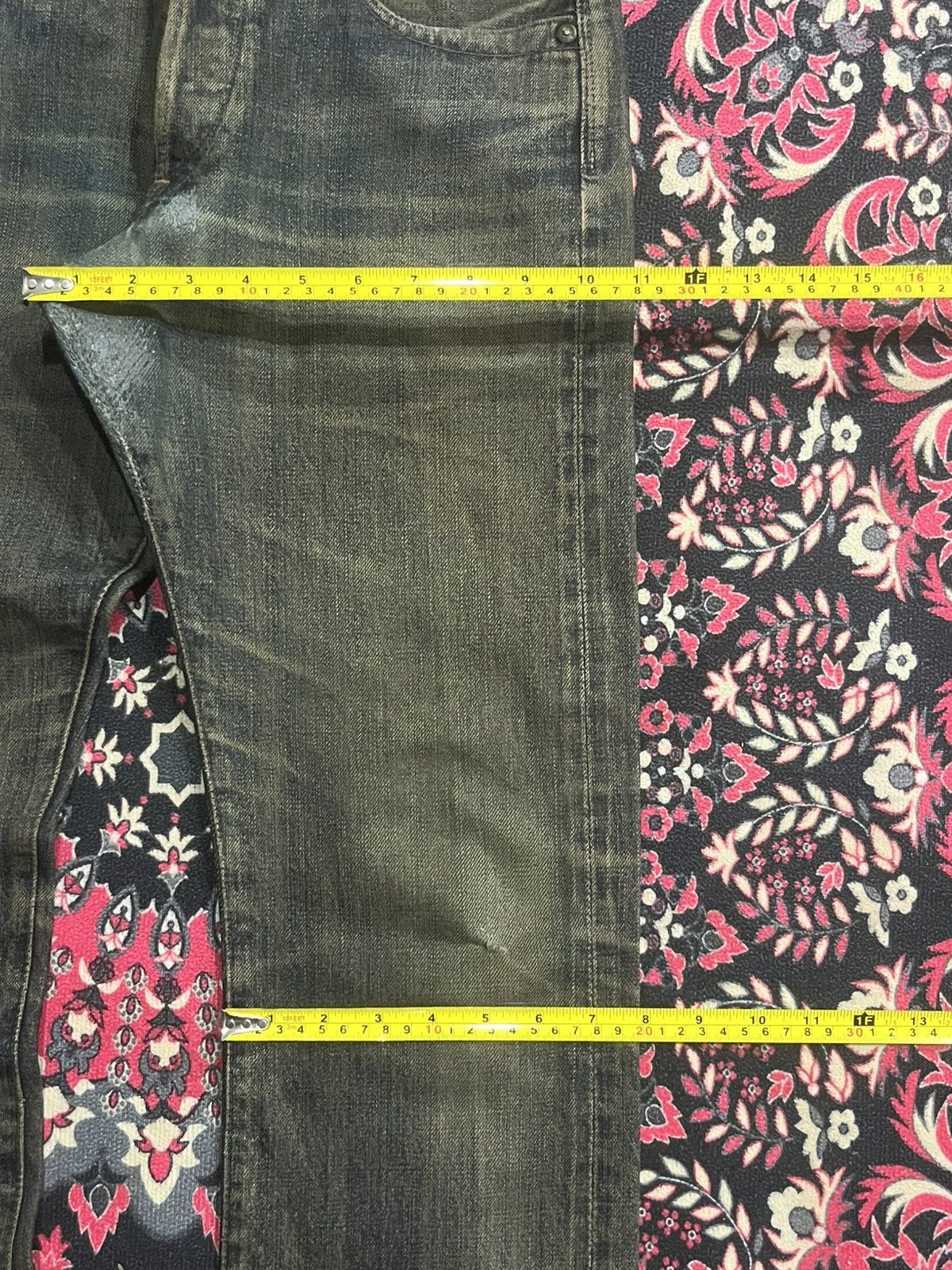 Paul Smith Red Ear Vintage Paul Smith Red Ear Mud Whisker Washed Selvedge Jeans Size US 29 - 16 Thumbnail