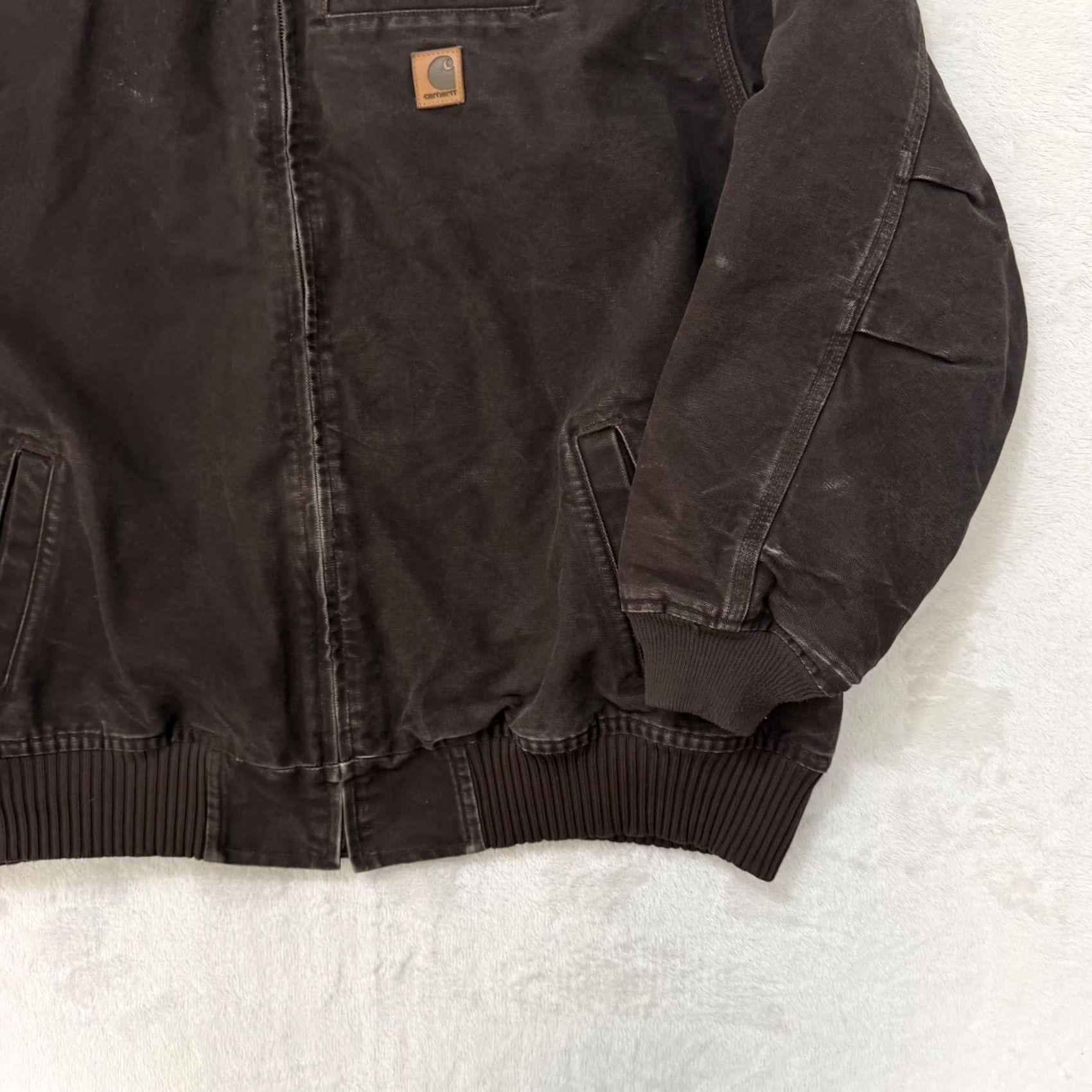 Carhartt VINTAGE Carhartt Bankston Jacket Mens 3XL Brown Quilted Detroit Bomber Jacket Zip Pockets Size US XXL / EU 58 / 5 - 4 Thumbnail