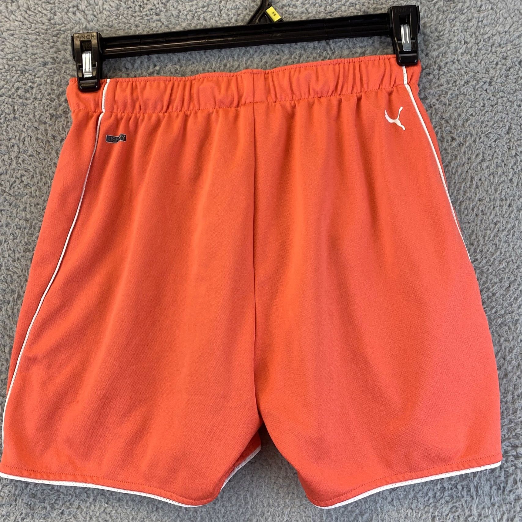 Puma PUMA Womens Athletic Running Shorts Coral Size Medium Regular 55-32 Athletic Gym & Training Running Womens Size 32" / US 10 / IT 46 - 8 Thumbnail