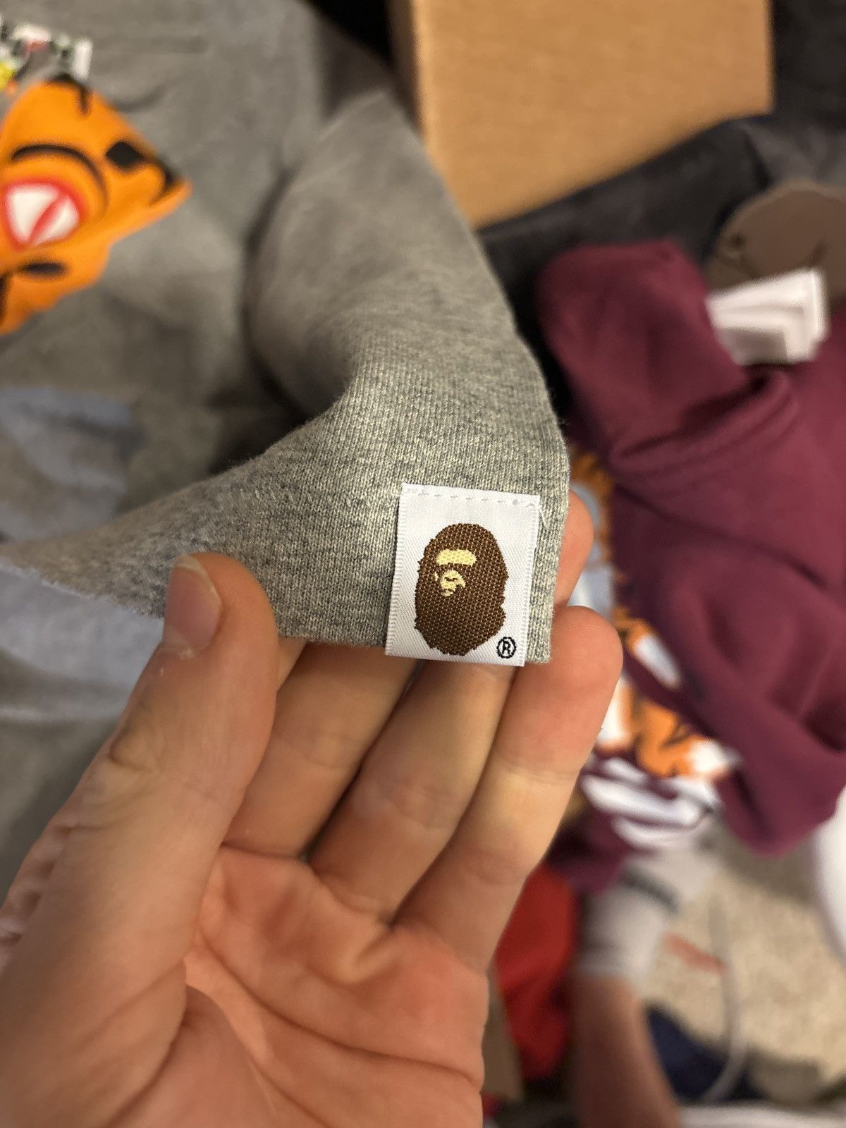 Bape Bape Grey Tiger Face Tee Size US L / EU 52-54 / 3 - 5 Thumbnail