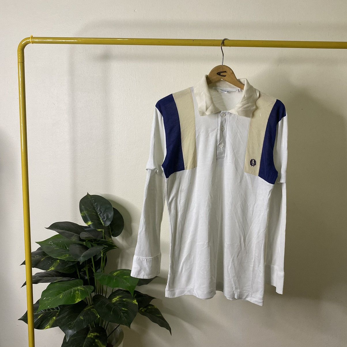 Fred Perry × Vintage Vintage 1990s Fred Perry Sportswear LS Polo Tee Size US S / EU 44-46 / 1 - 1 Thumbnail