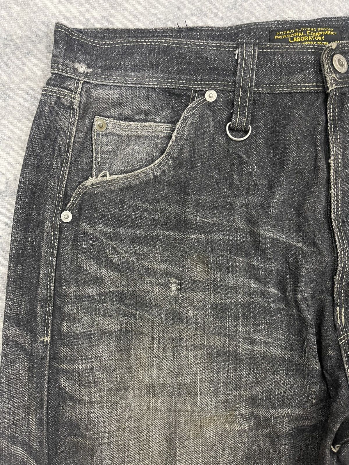Nitraid 💥Baggy💥Nitraid Japan Sturdy Hip Hop Denim s22 Size US 33 - 4 Thumbnail
