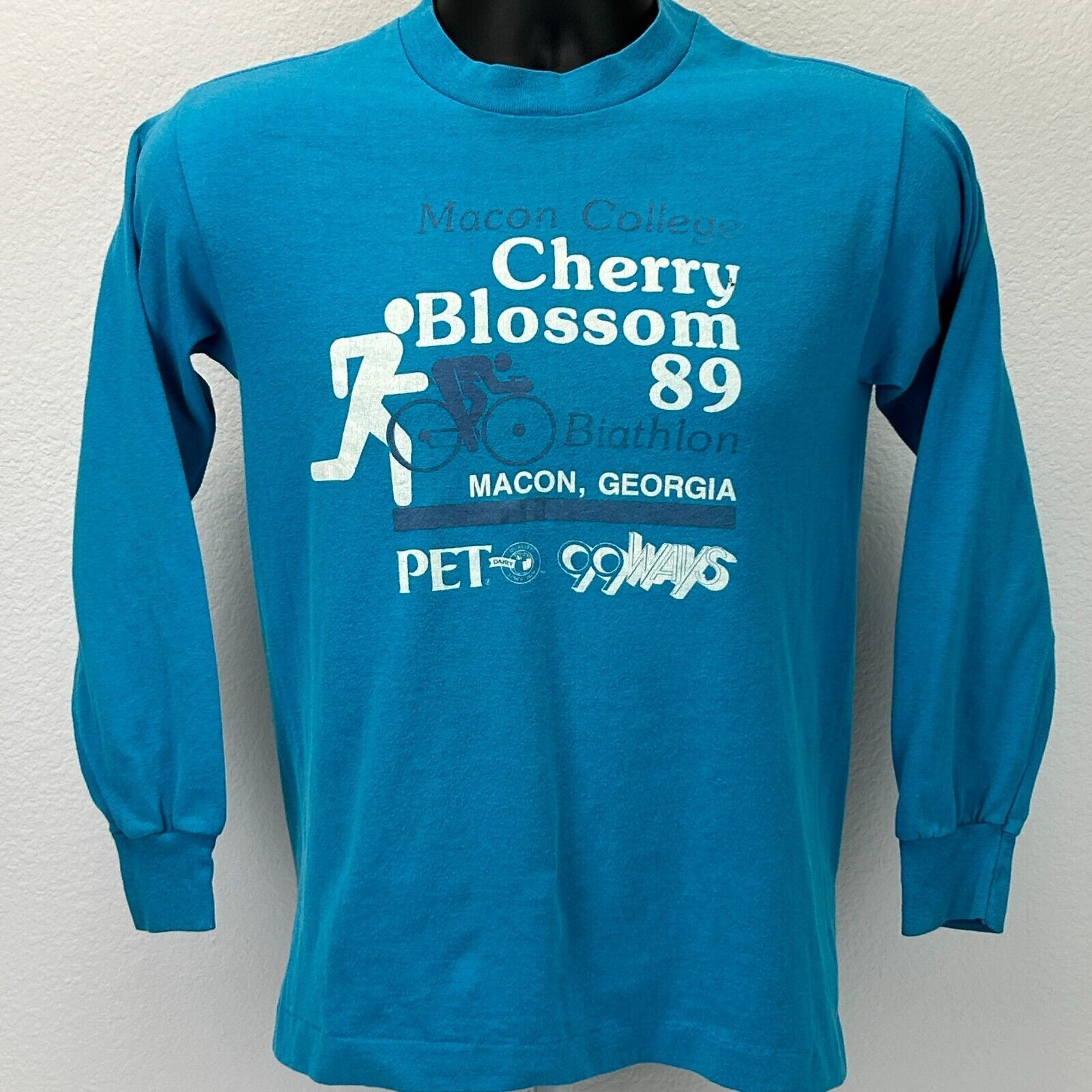 Vintage Vintage 80s Macon Georgia Cherry Blossom Biathlon T Shirt S Size US S / EU 44-46 / 1 - 2 Thumbnail
