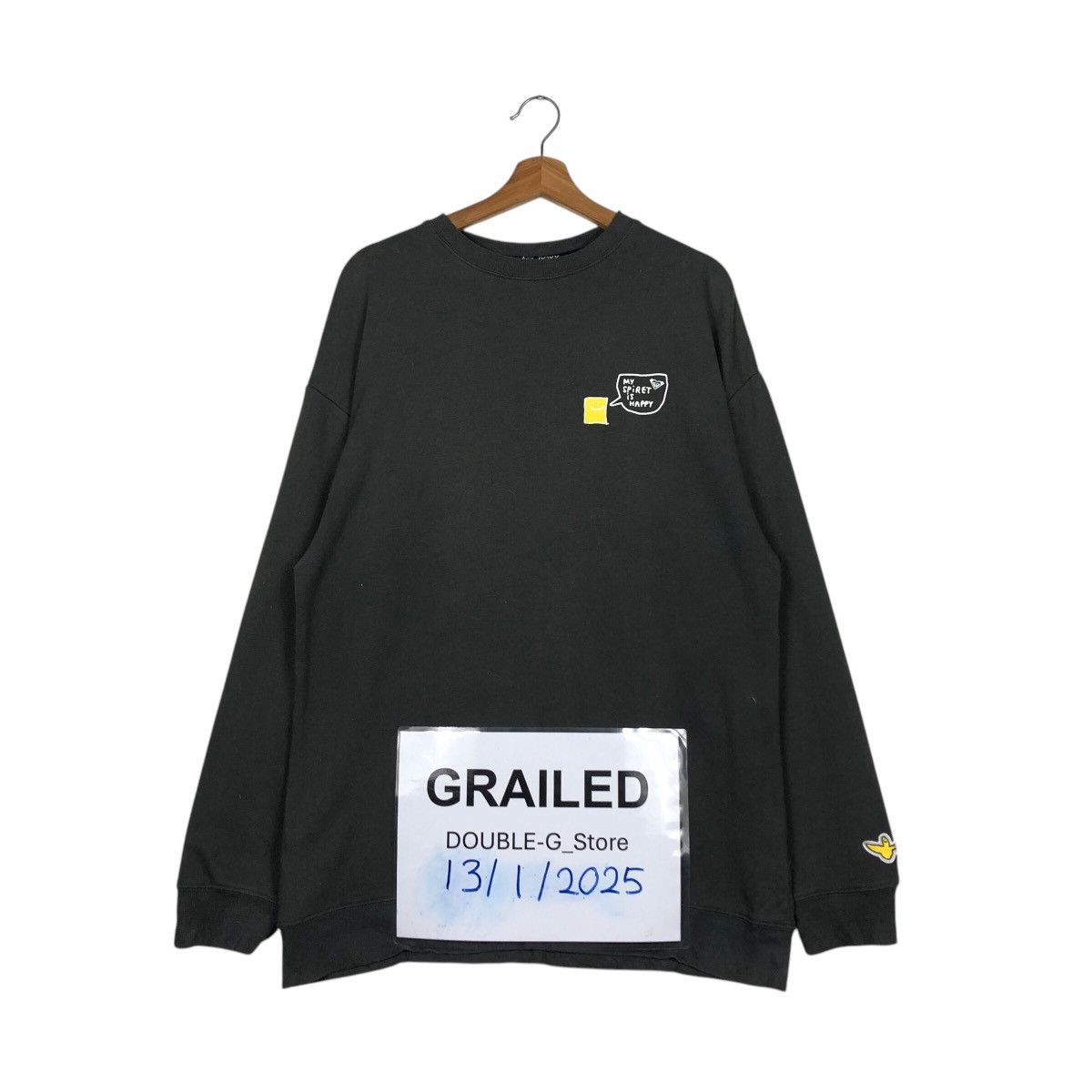 Japanese Brand × Vintage 📌Vintage Sweatshirt Roxy X Mark Gonzales Big Logo Design Size US M / EU 48-50 / 2 - 1 Thumbnail