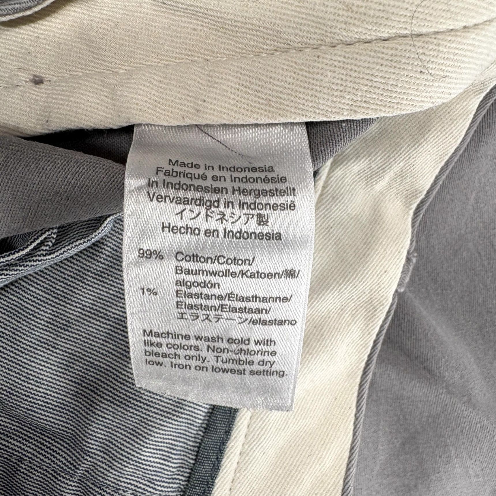 J.Crew J.Crew 770 Straight Pants Mens 33x32 Gray Chino Casual Workwear Stretch Cotton Spandex Flat Front ZIP Pockets 90s? Size US 33 - 6 Thumbnail