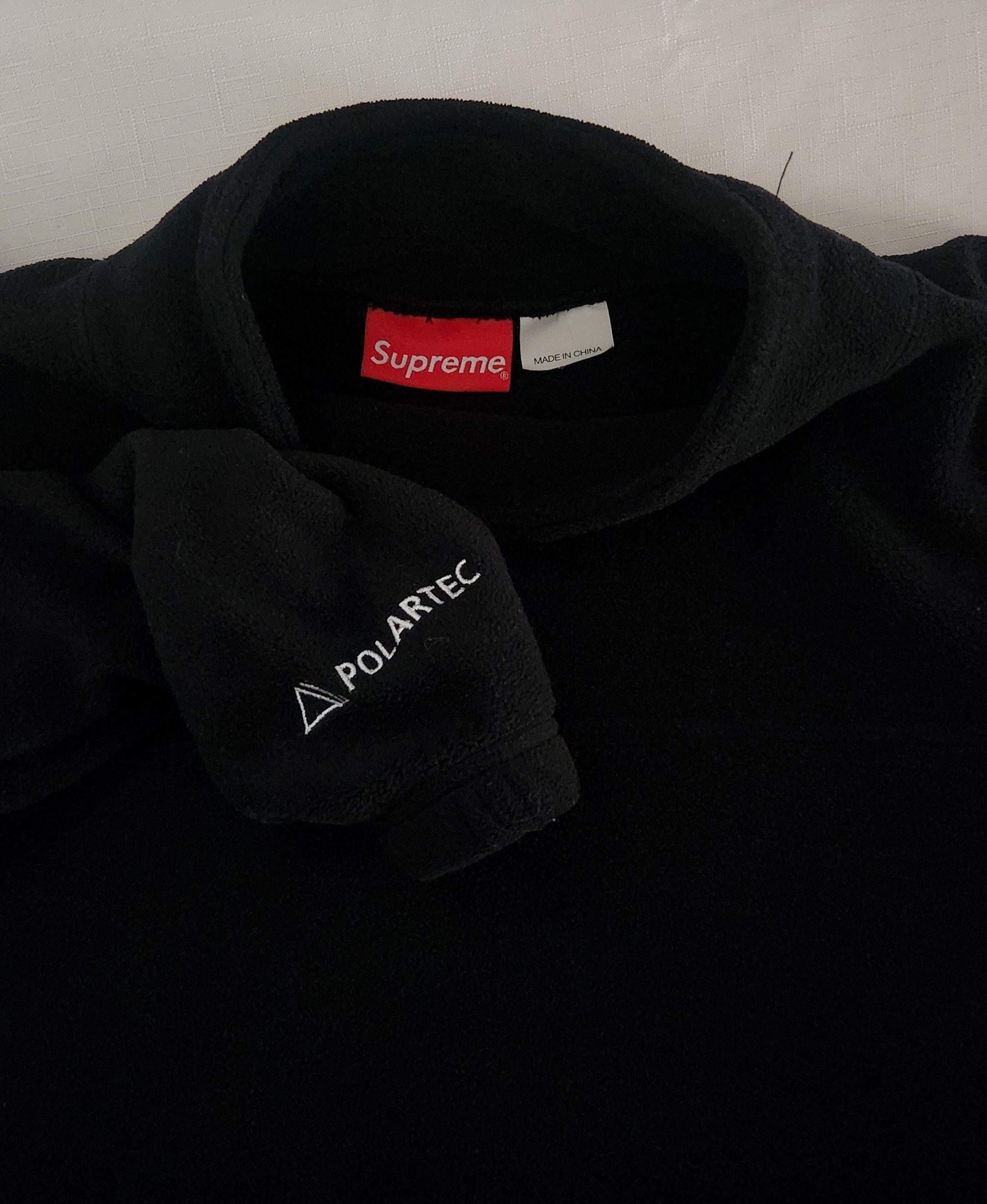 Supreme Supreme x Polartec Mock Neck Pullover Black White sweater S Size US S / EU 44-46 / 1 - 6 Thumbnail