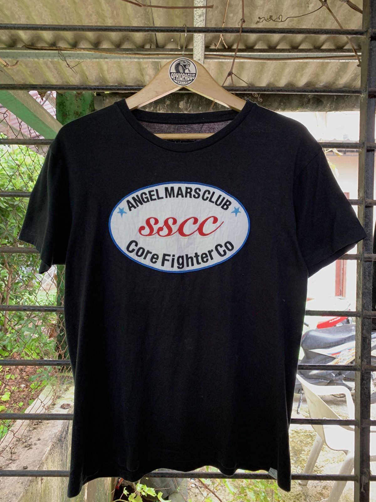 Japanese Brand 🐍 Angel Mars Club Core Fighter Tee Size US S / EU 44-46 / 1 - 1 Thumbnail