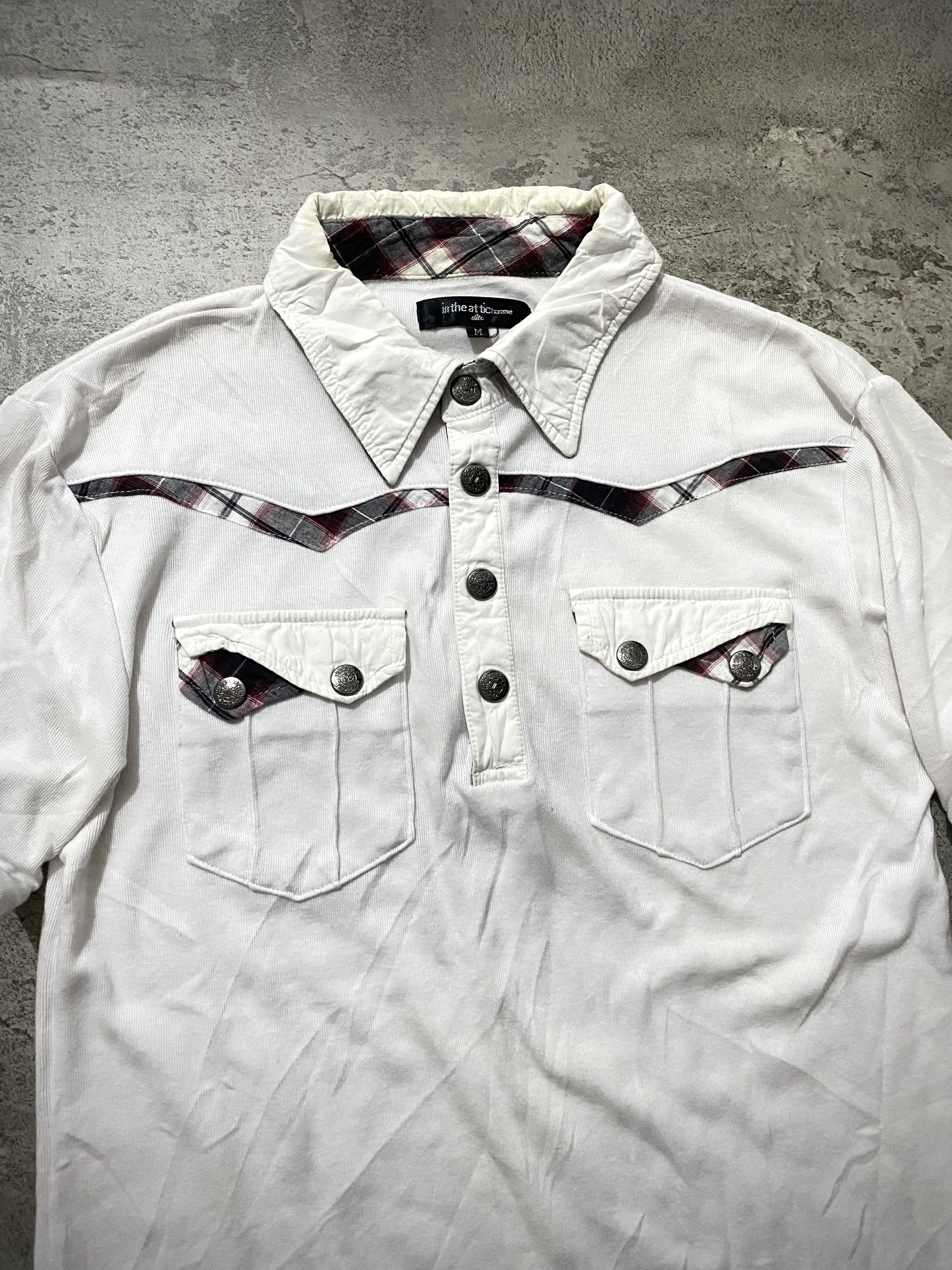 In The Attic INTHEATTIC HOMME DOUBLE LAYER BONDAGE POLO SHIRT Size US M / EU 48-50 / 2 - 2 Thumbnail