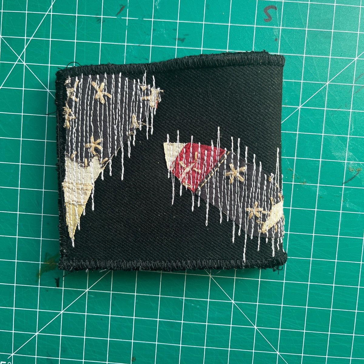Other Black and red embroidered flag wallet Size ONE SIZE - 6 Thumbnail