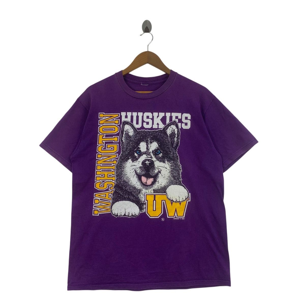 Other Vintage 1992 UW WASHINGTON HUSKIES Athletics Tee Shirt Top Size M / US 6-8 / IT 42-44 - 3 Thumbnail