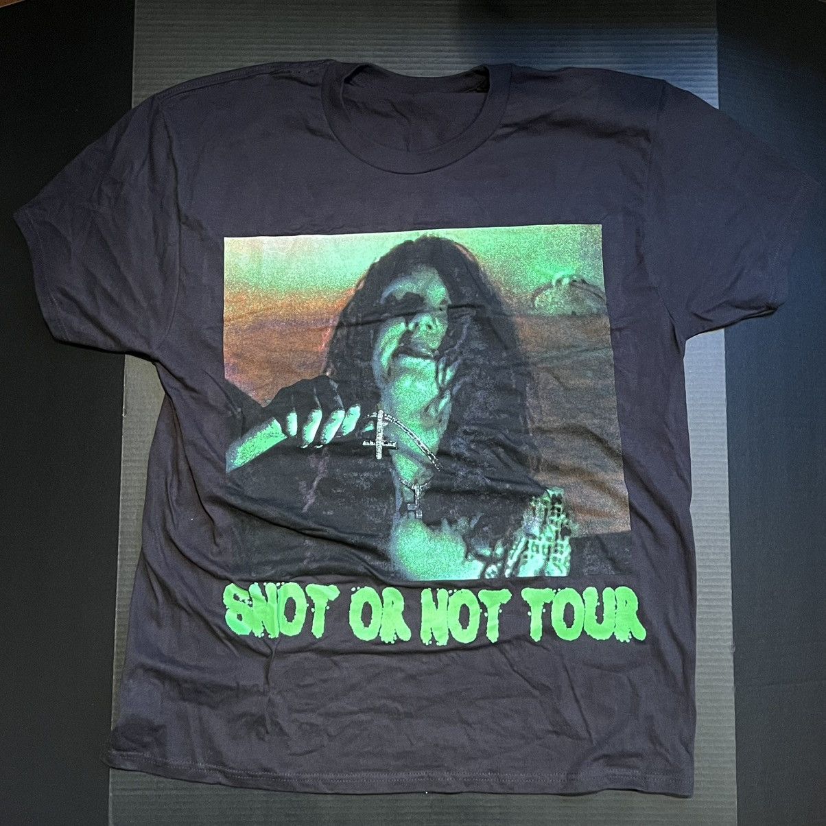 HXG Homixide Gang HXG Snot Or Not 2023 Tour T-Shirt - Black LG Size US L / EU 52-54 / 3 - 1 Thumbnail