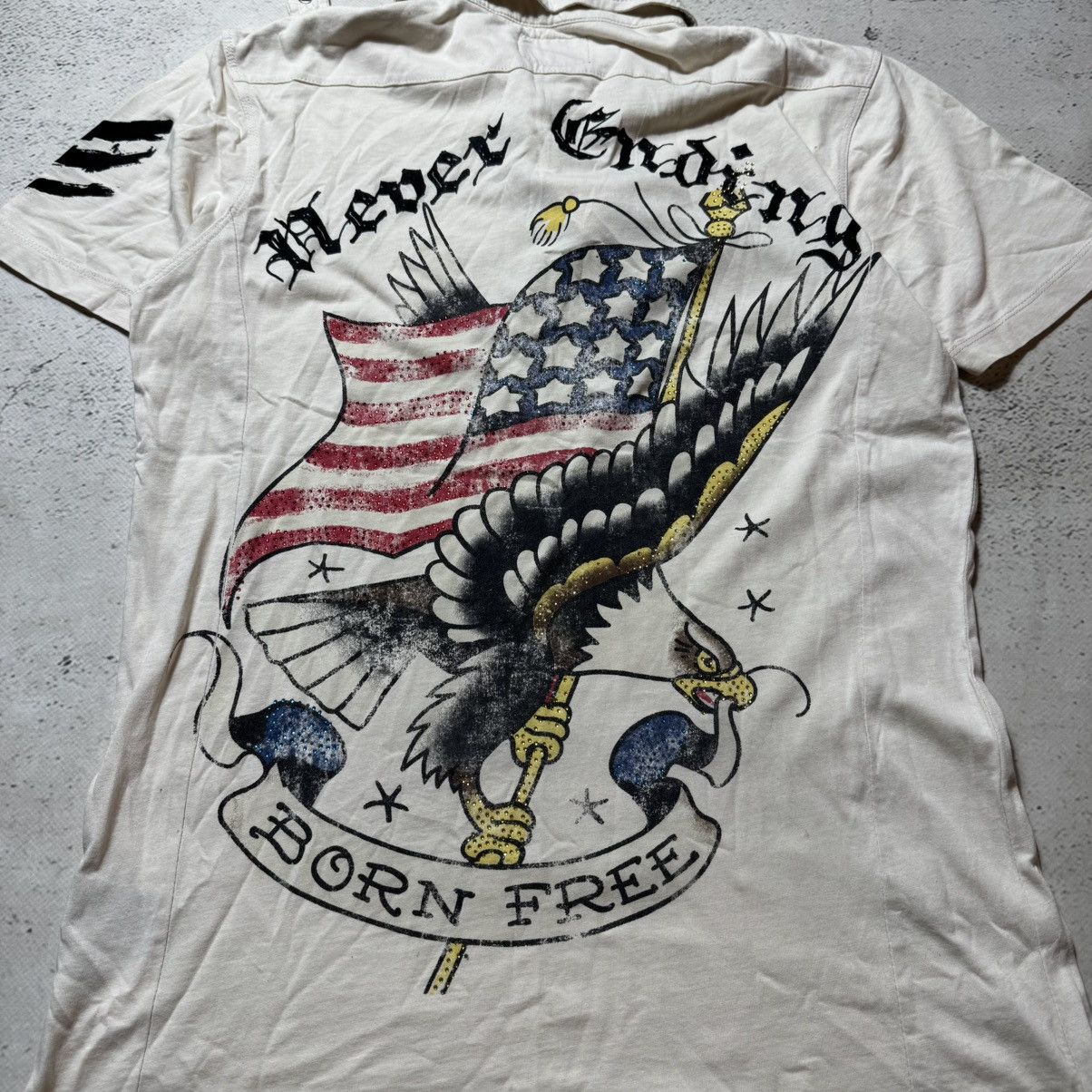 Ed Hardy very vintage polo ed hardy eagle and us flag true condition Size US M / EU 48-50 / 2 - 3 Thumbnail