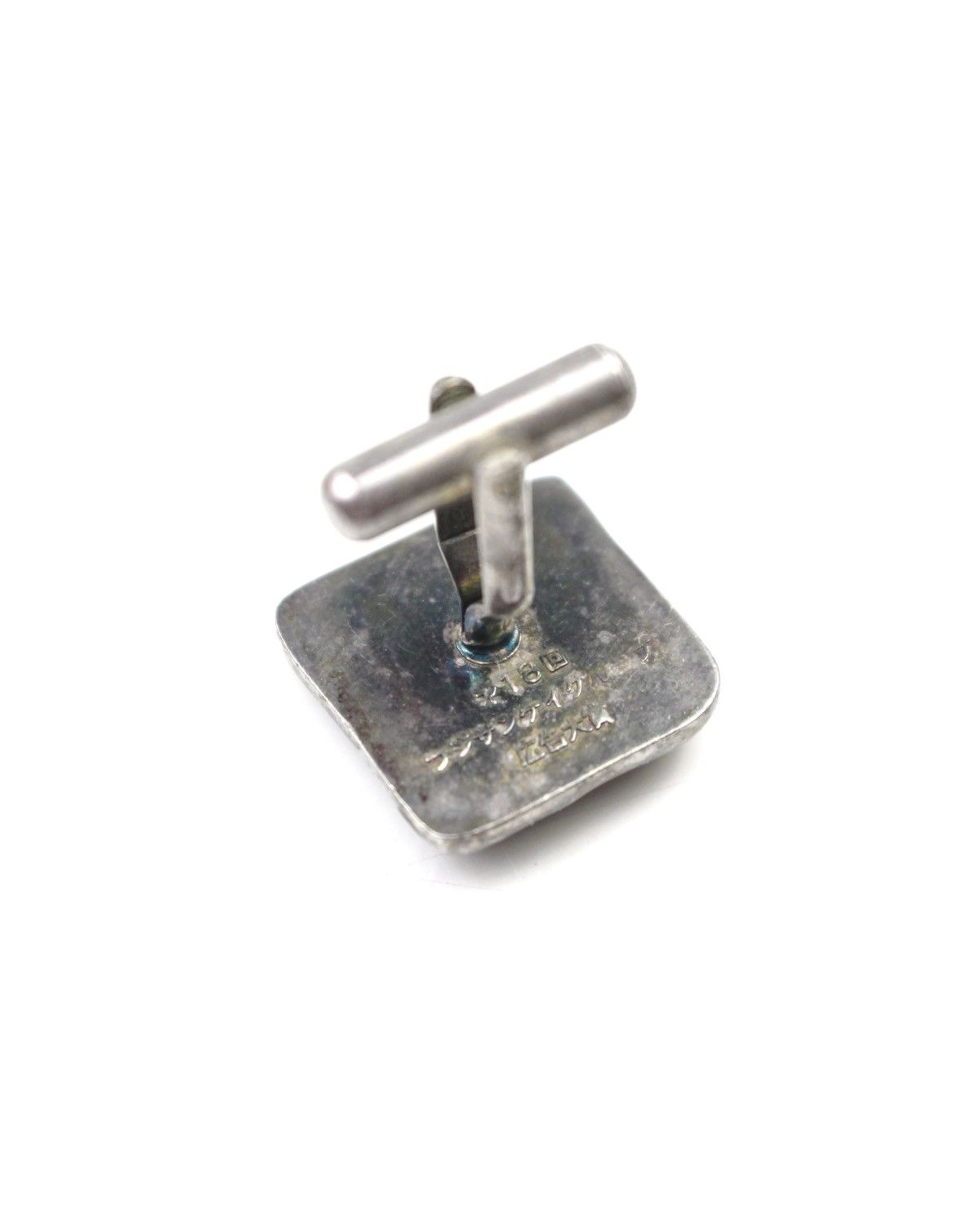 Vintage 1990S THE 18TH FASHION DESIGN HIROSHIMA SILVER CUFFLINKS Size ONE SIZE - 3 Thumbnail