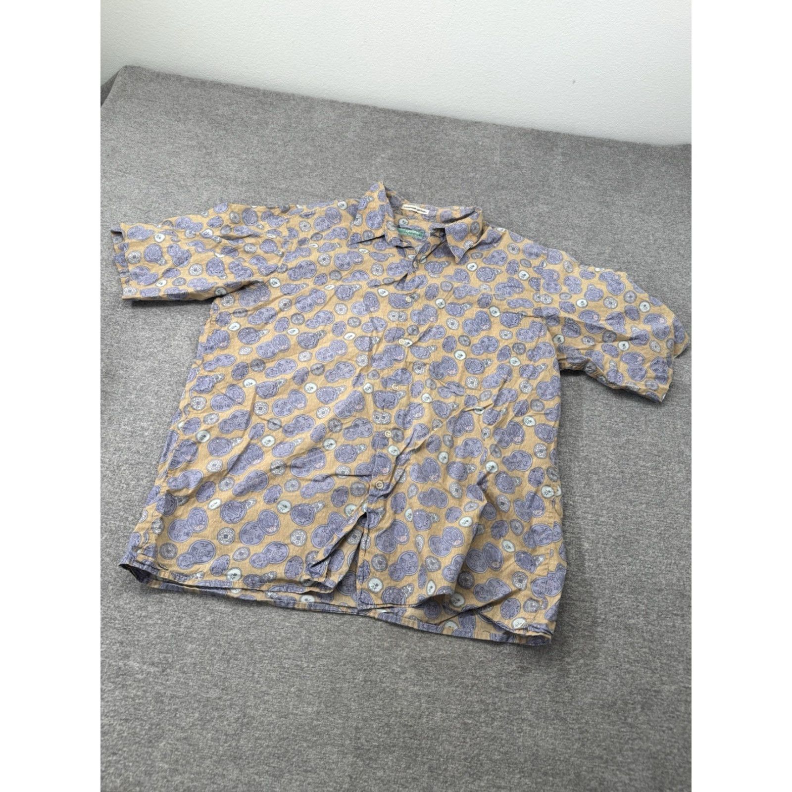 Reyn Spooner VINTAGE Reyn Spooner Mens Hawaiian Shirt XL Graphic Egyptian Cotton Yellow Shirt Size US XL / EU 56 / 4 - 2 Thumbnail