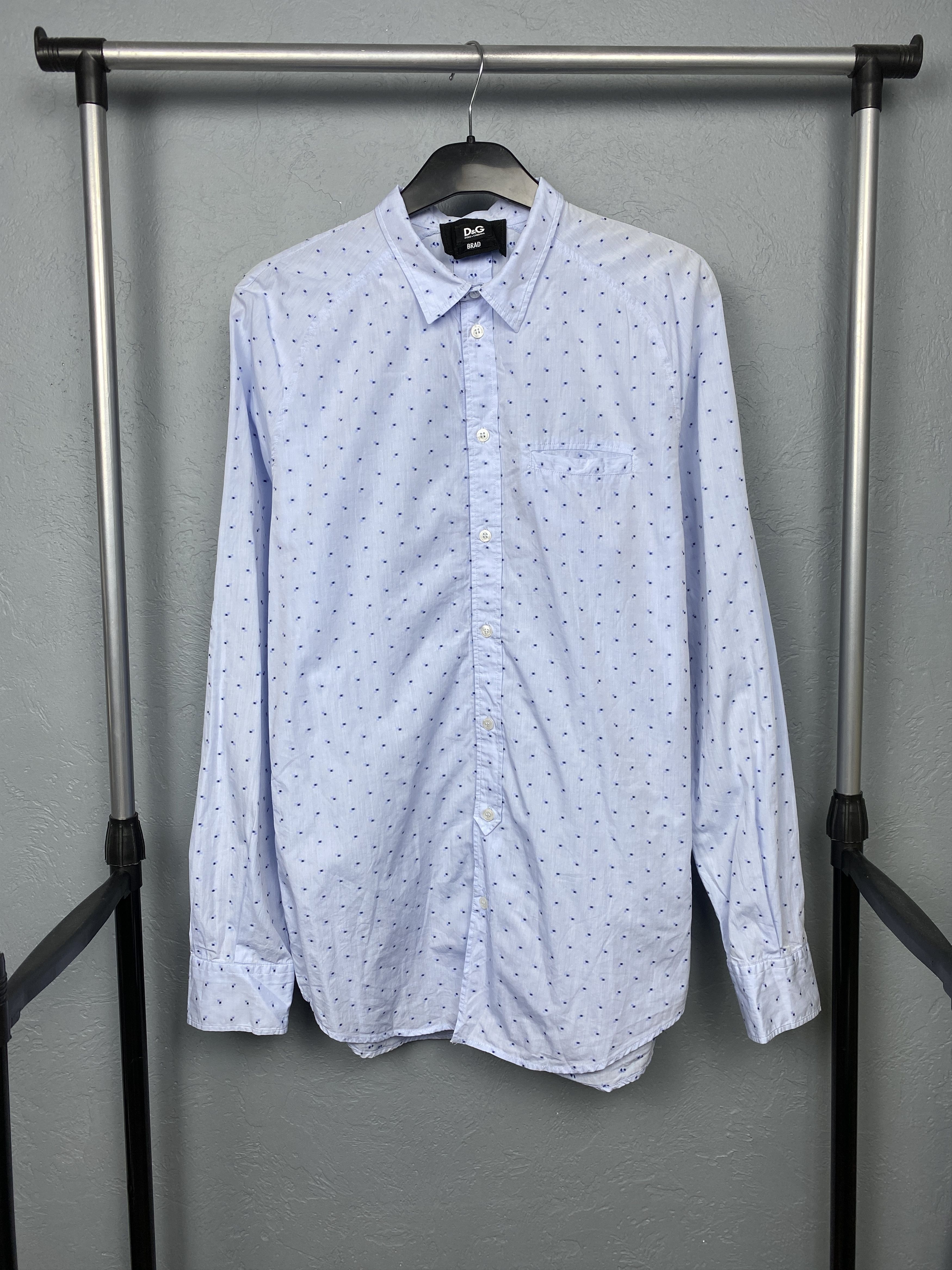 Dolce & Gabbana Dolce & Gabbana Brad Vintage Mens Long Sleeve Shirt Size US M / EU 48-50 / 2 - 1 Thumbnail