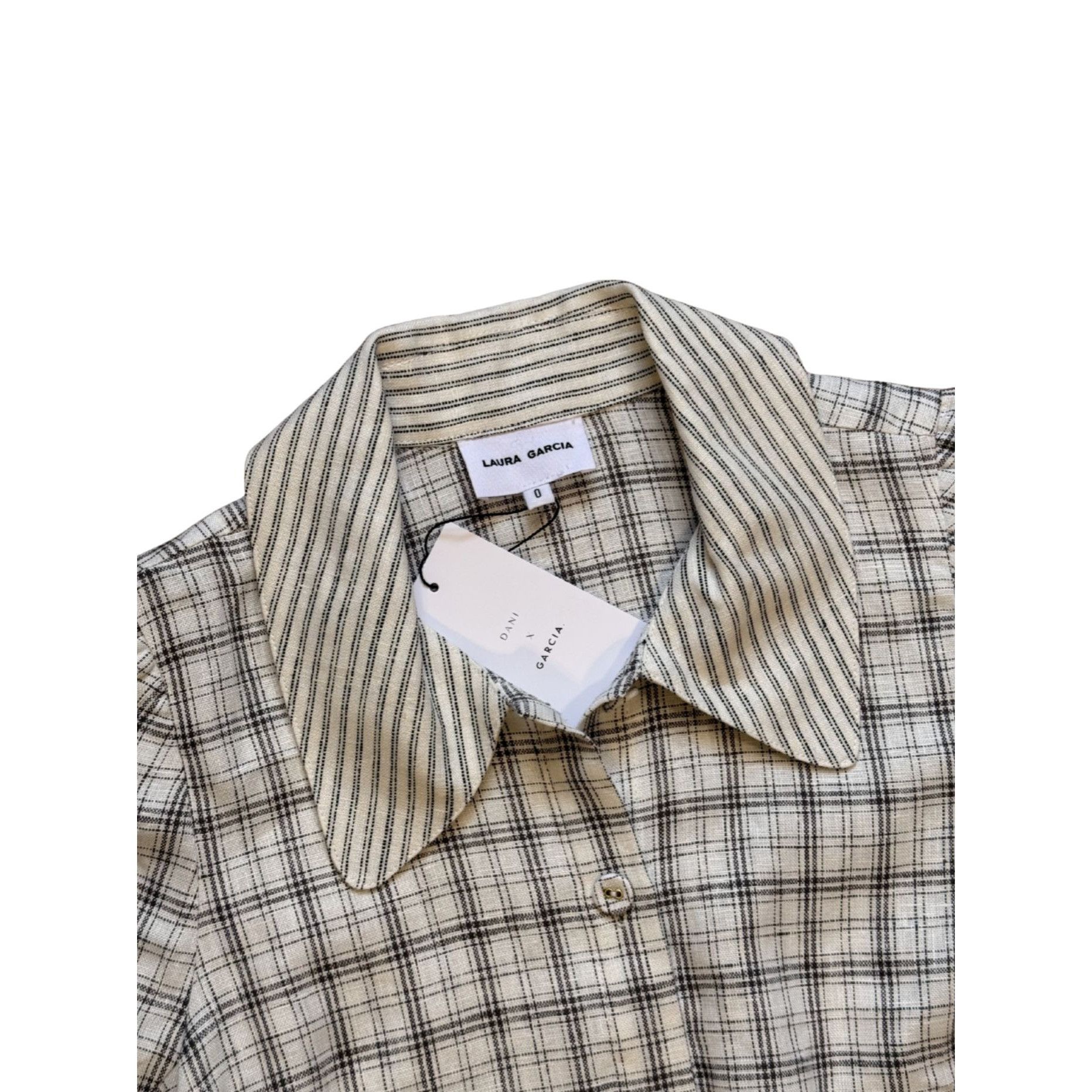 Other Garcia x Dani Collar Plaid Blouse NWT $395 Sz 0 Size XS / US 0-2 / IT 36-38 - 4 Thumbnail