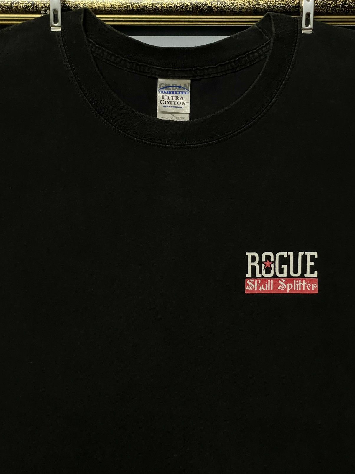 Vintage Vintage 90s Rogue Skull Splitter Crack Head Survive Tshirt Size US L / EU 52-54 / 3 - 8 Thumbnail