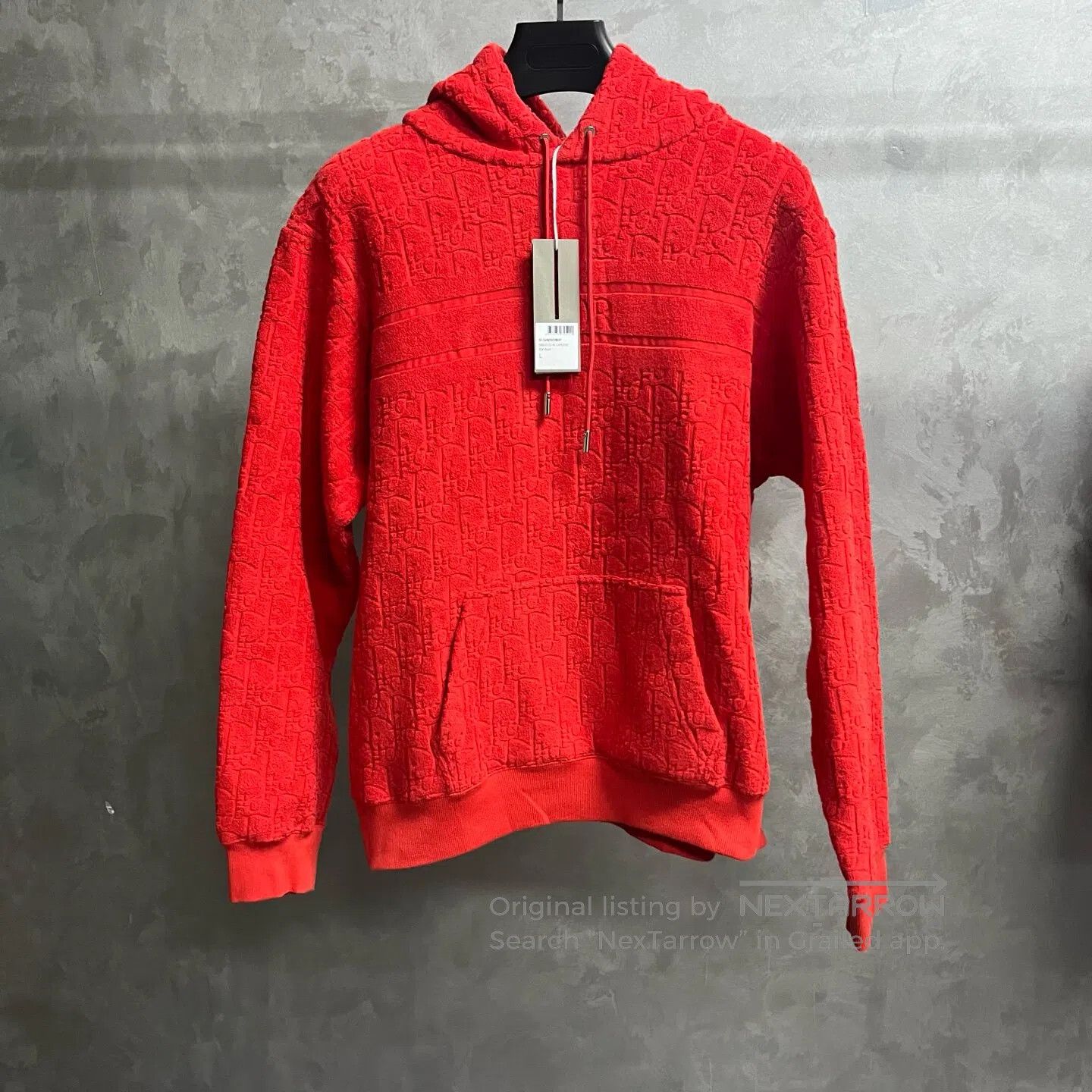 Dior Dior Cotton fleece-printed hooded long-sleeved loose-fitti Size L / US 10 / IT 46 - 1 Thumbnail