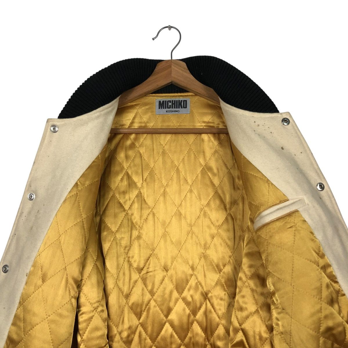 Japanese Brand 🔥VINTAGE BOMBER JACKET MICHIKO KOSHINO BIG LOGO BACKHIT Size US M / EU 48-50 / 2 - 16 Thumbnail
