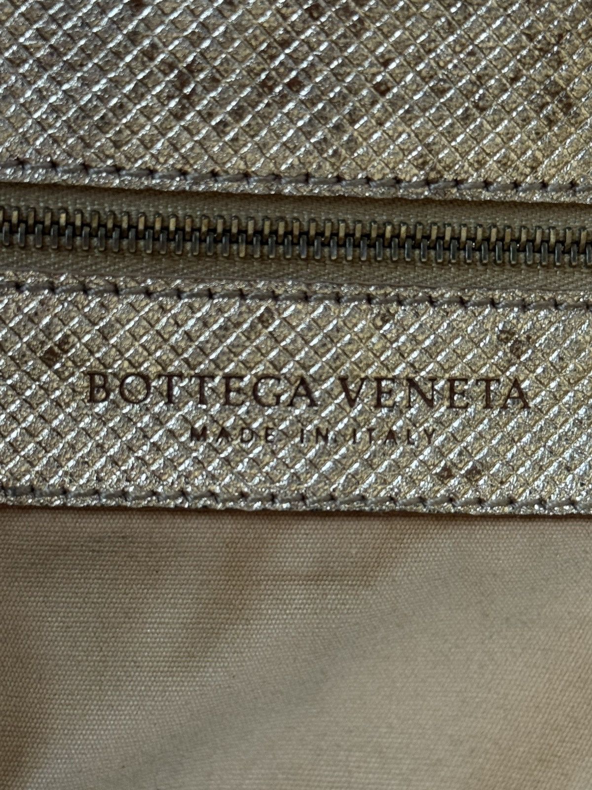 Bottega Veneta BOTTEGA VENETA Woven Metallic Tote Gold Size ONE SIZE - 9 Thumbnail