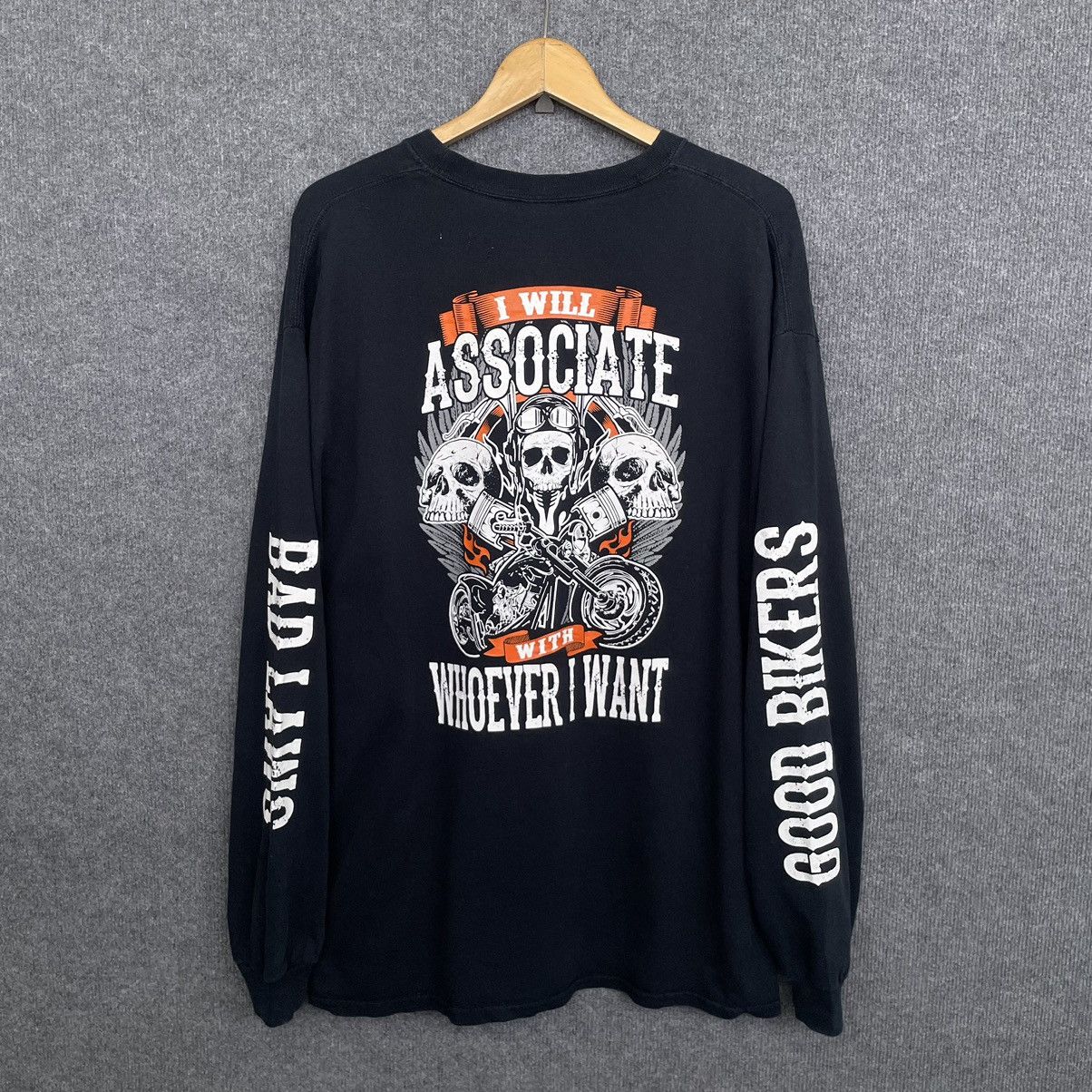West Coast Choppers Y2K Good Bikes Bad Laws Choppers L/S T Shirt Size US XL / EU 56 / 4 - 6 Thumbnail