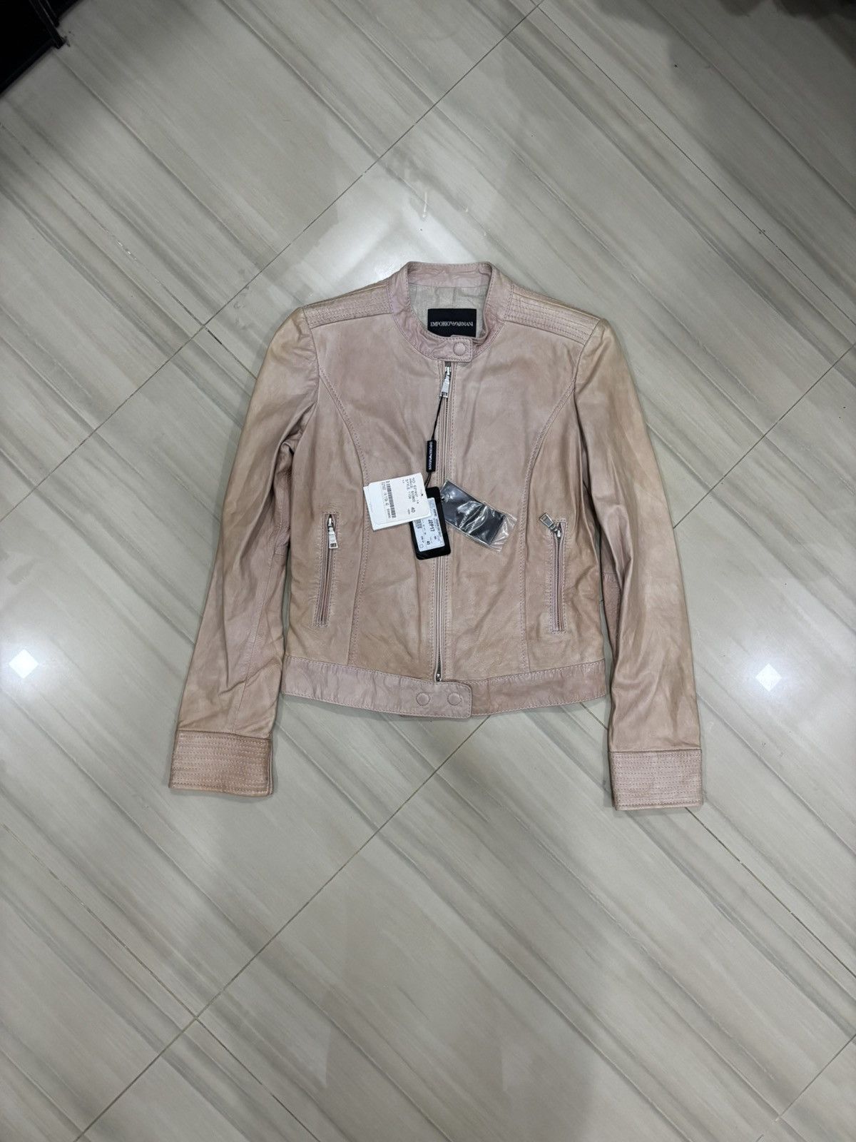 Emporio Armani Emporio Armani Leather Jacket Size S / US 4 / IT 40 - 1 Thumbnail