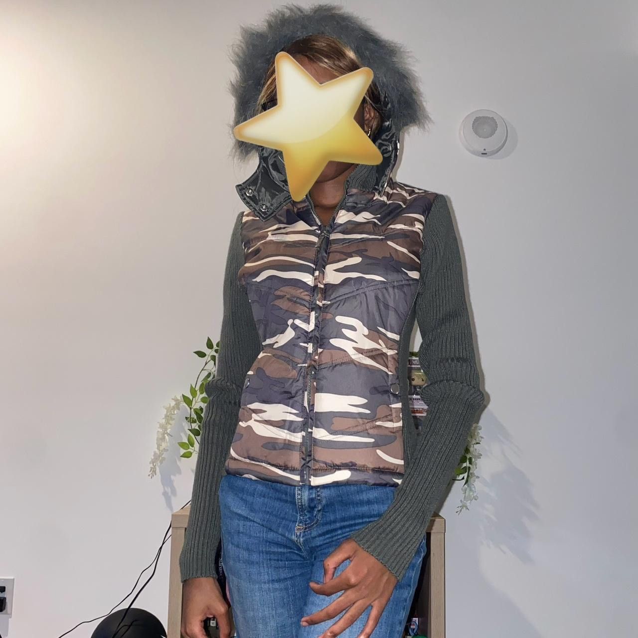 Other Deadstock Camo Puffer W/ Faux Fur Hood and Ribbed Sleeves Size S / US 4 / IT 40 - 8 Thumbnail