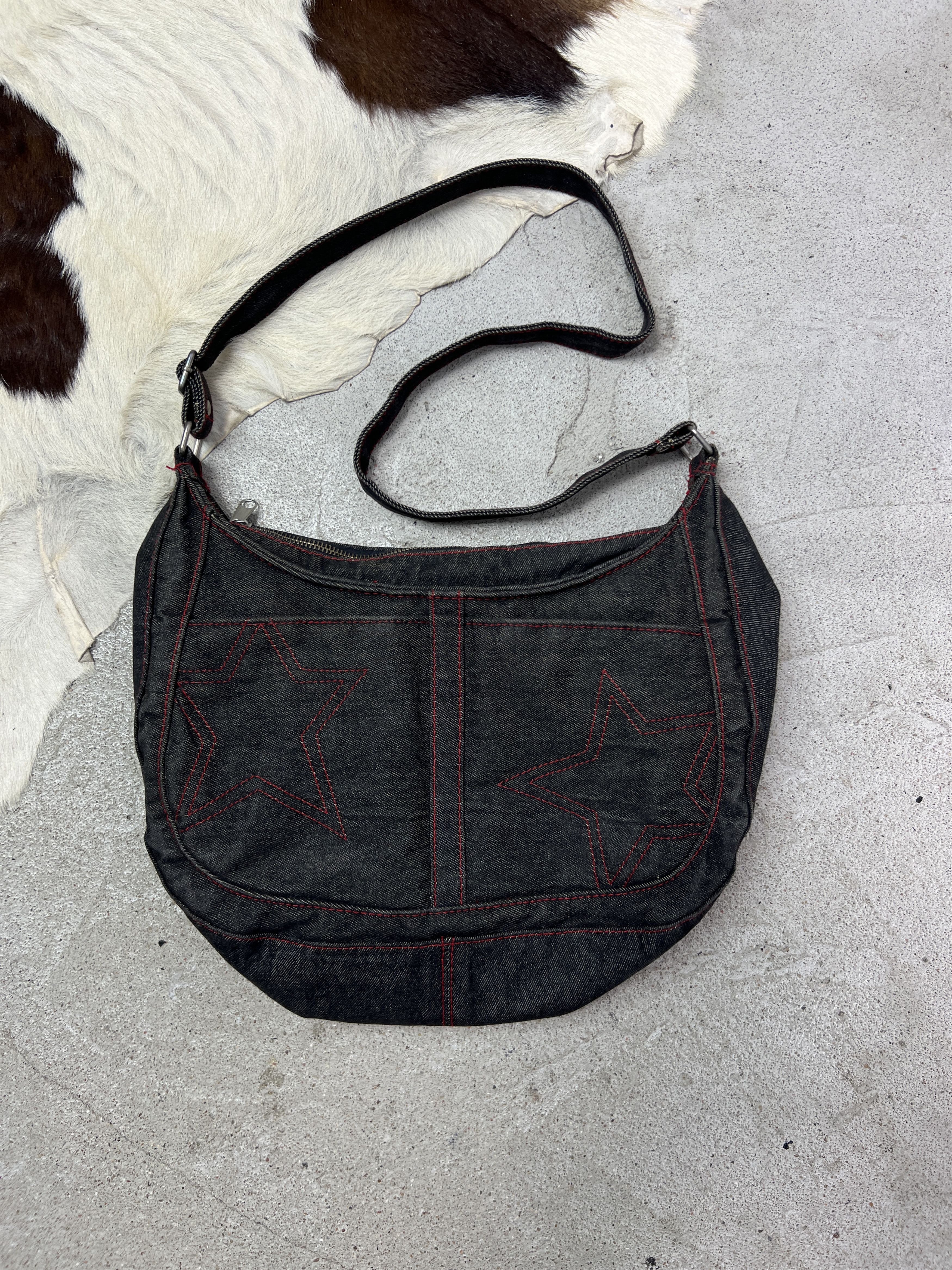 Vintage Vintage Avant Garde Grunge Star Embroidered Bag Y2K Size ONE SIZE - 2 Thumbnail
