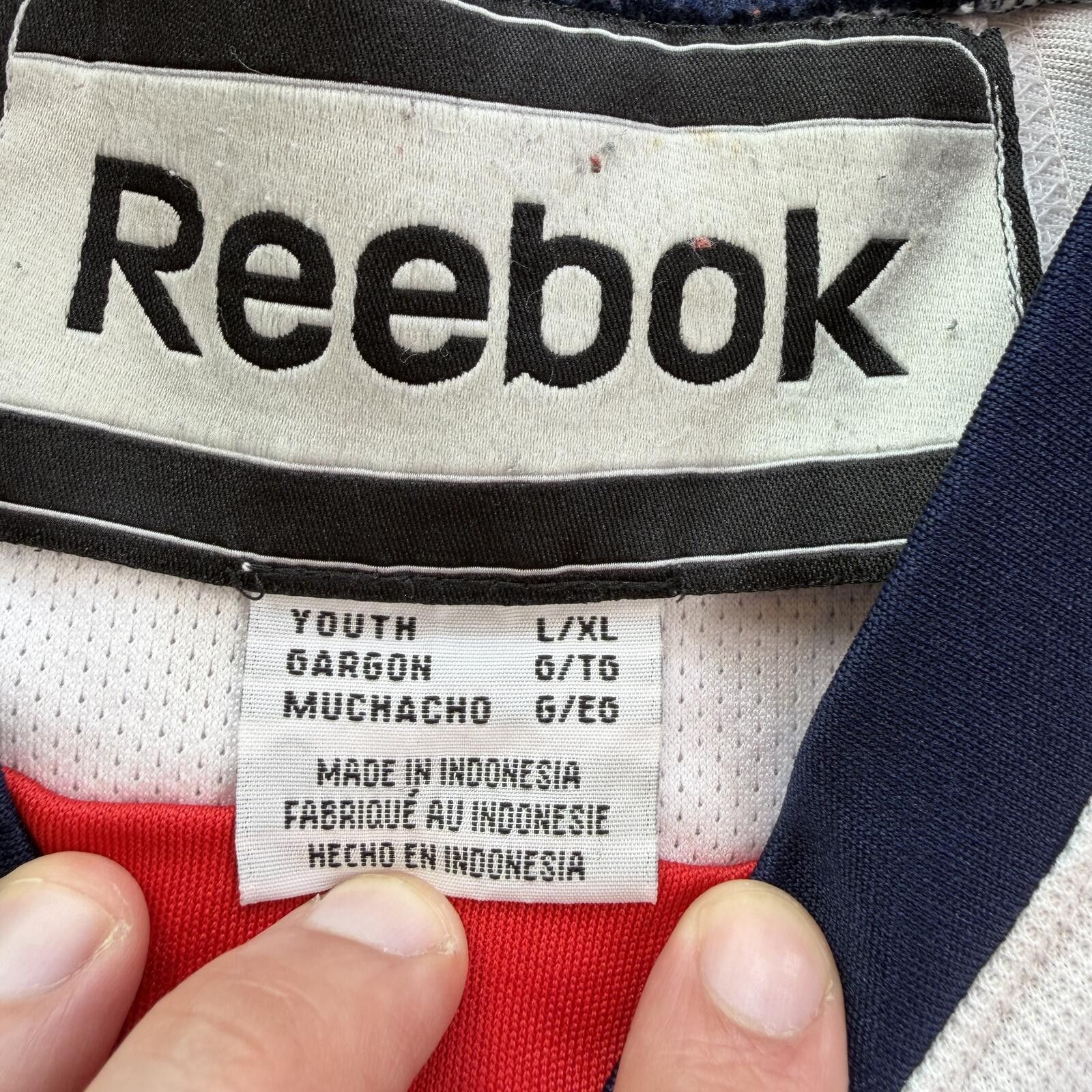 Reebok Vintage Reebok Springfield Capitals Hockey Jersey Youth XL Size ONE SIZE - 4 Thumbnail