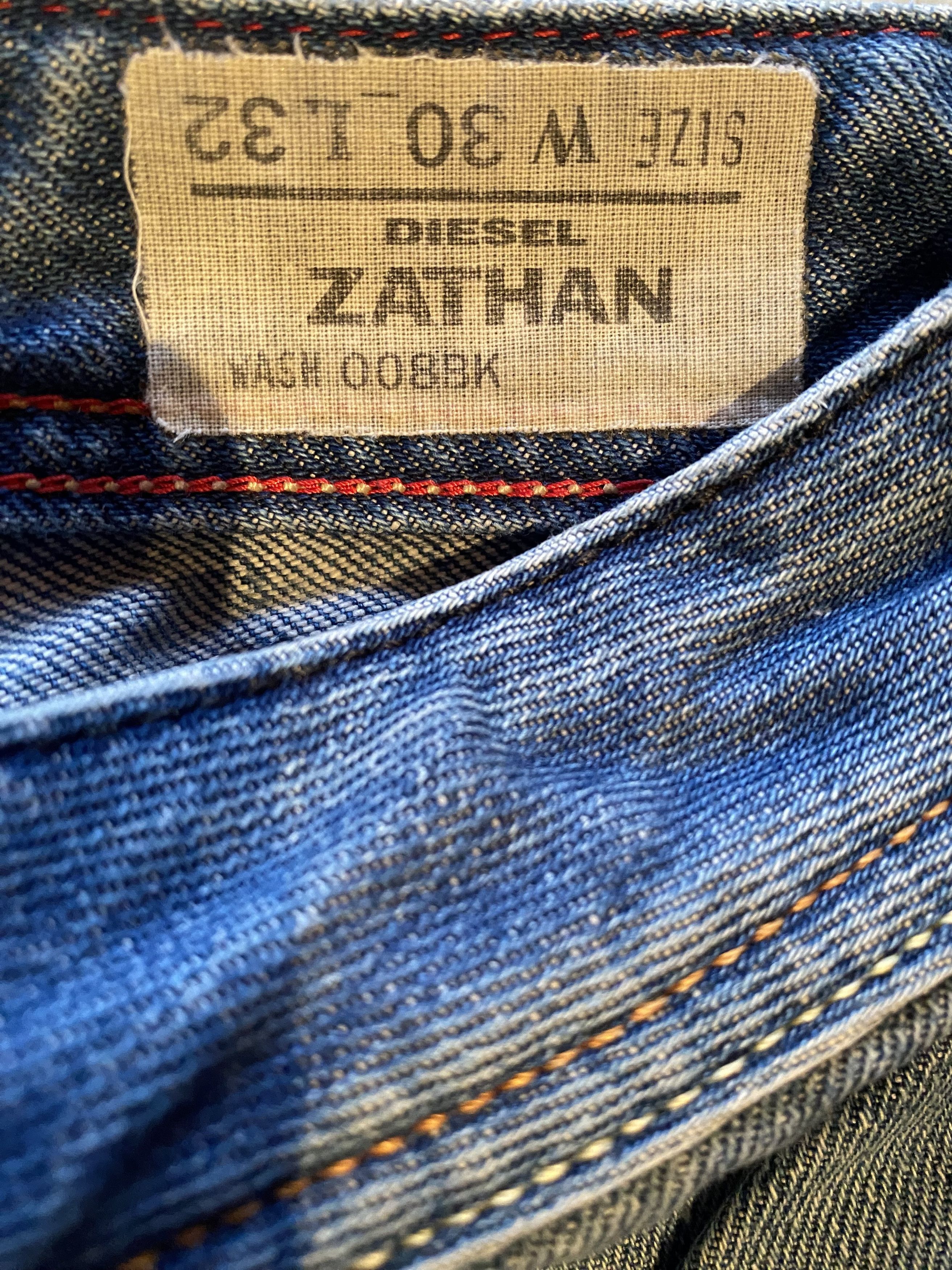 Diesel Diesel Zathan 008BK – Vintage Y2K Bootcut Denim – W30 L32 Size US 30 / EU 46 - 2 Thumbnail