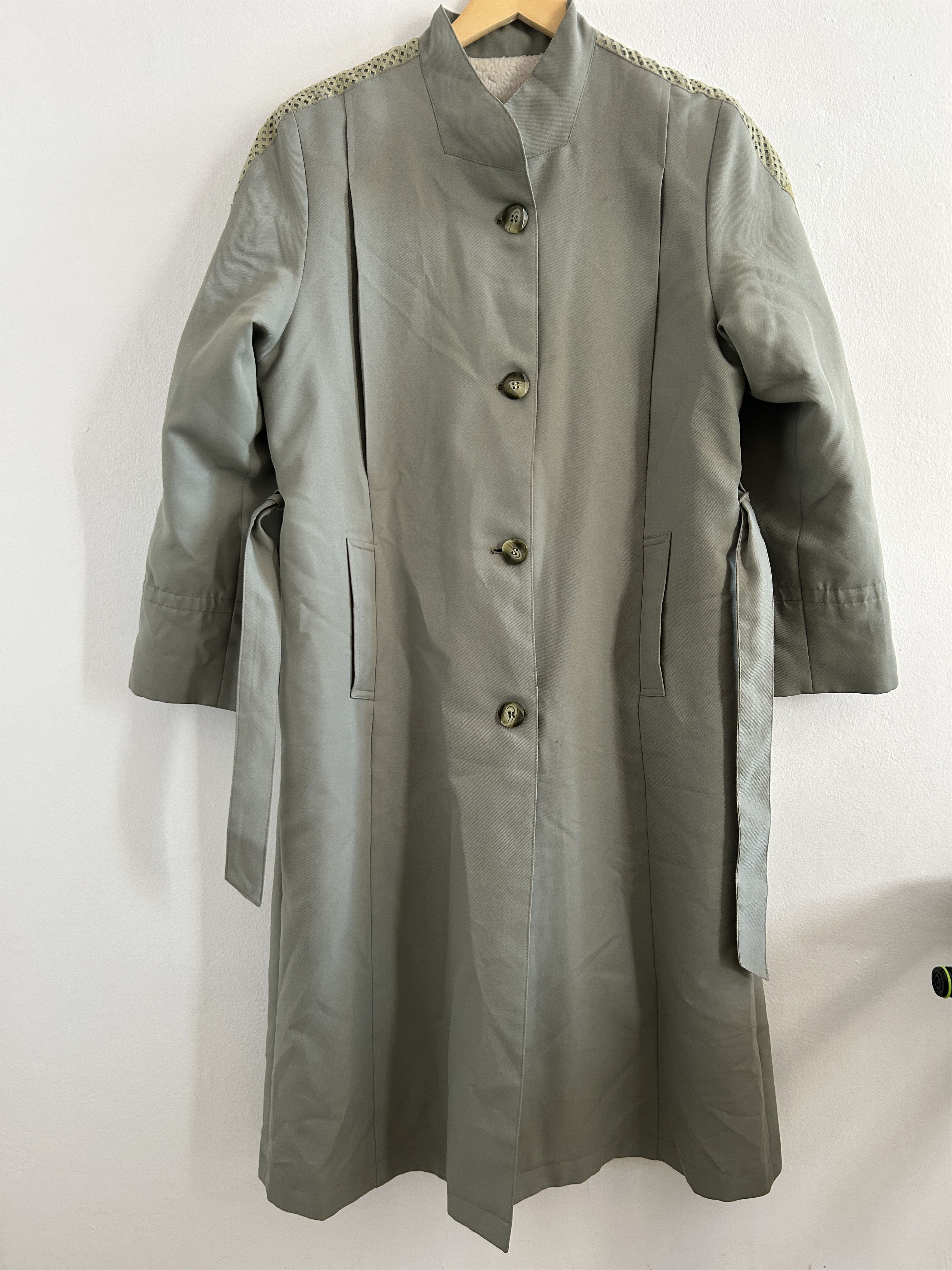 Vintage Vintage 70s Sage Green Sherpa Lined Coat Size M / US 6-8 / IT 42-44 - 10 Thumbnail